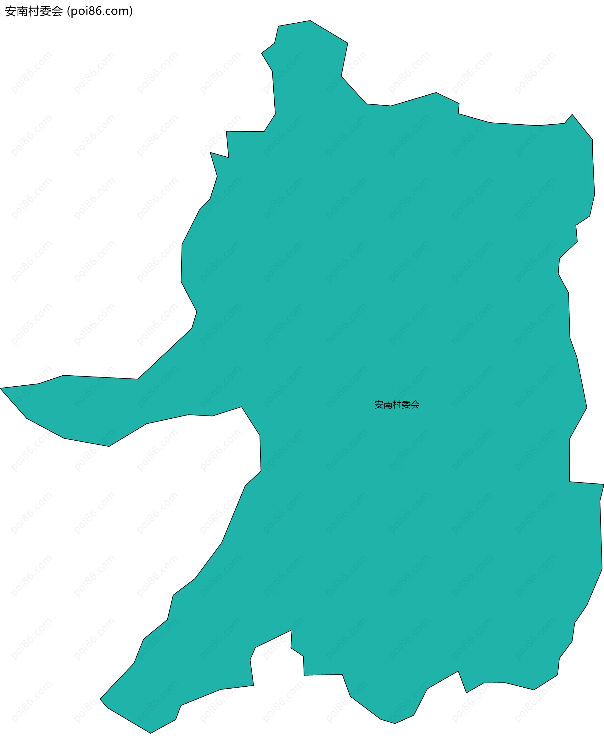 安南村委会边界地图