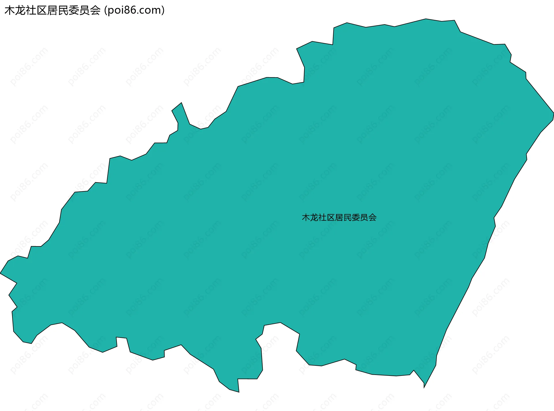木龙社区居民委员会边界地图