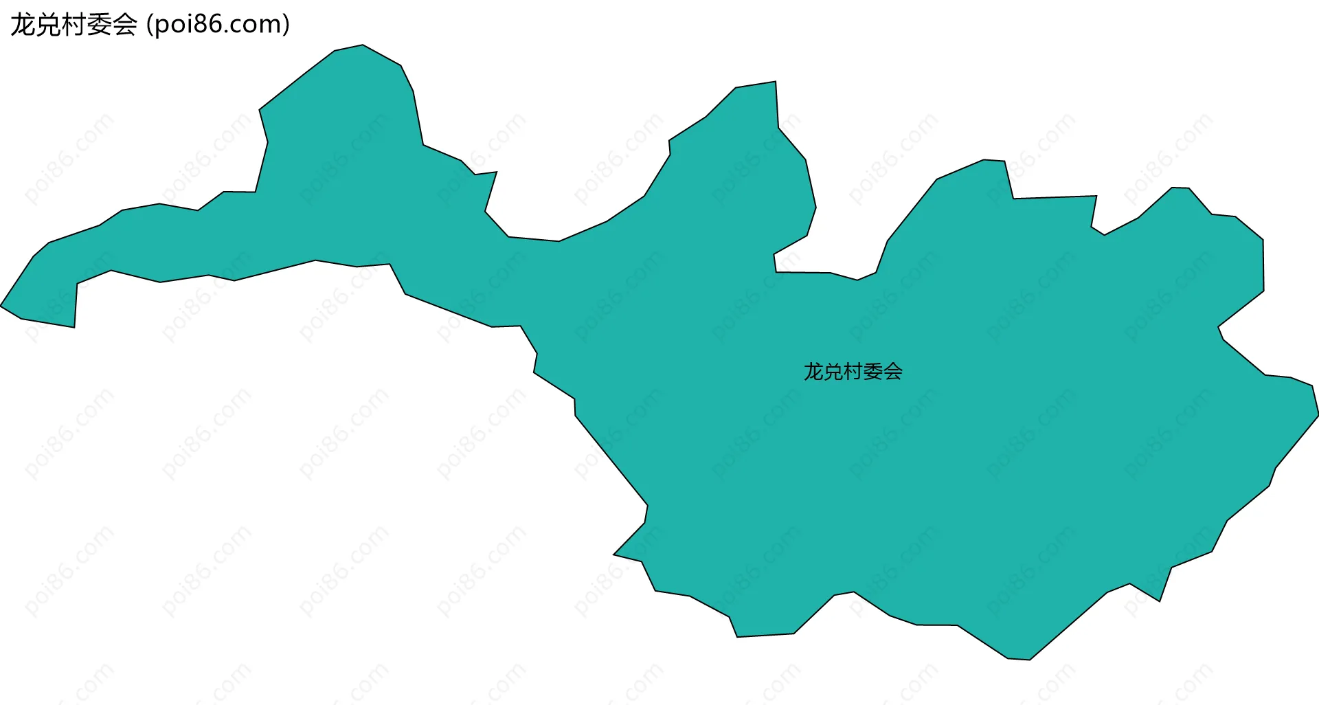 龙兑村委会边界地图