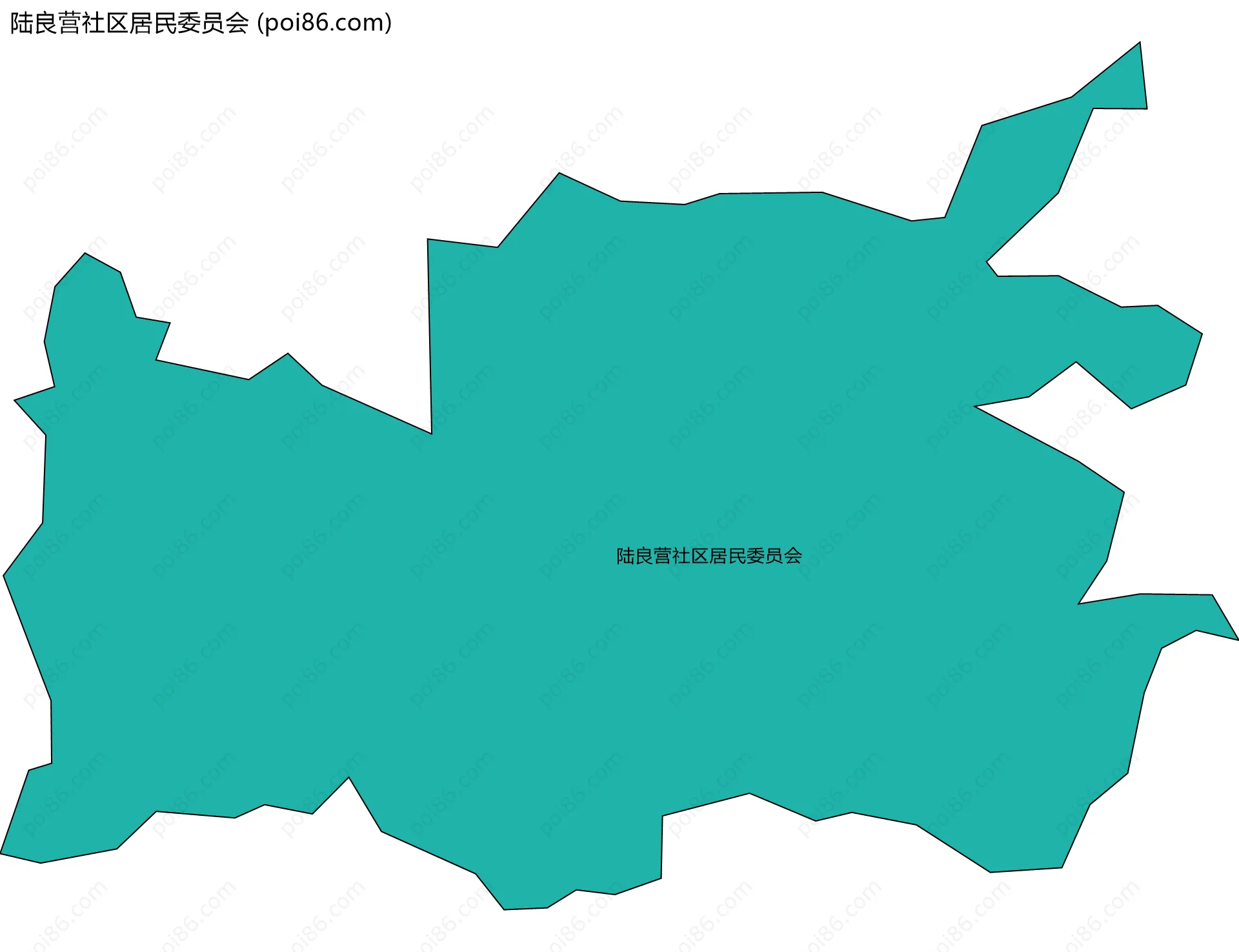陆良营社区居民委员会边界地图