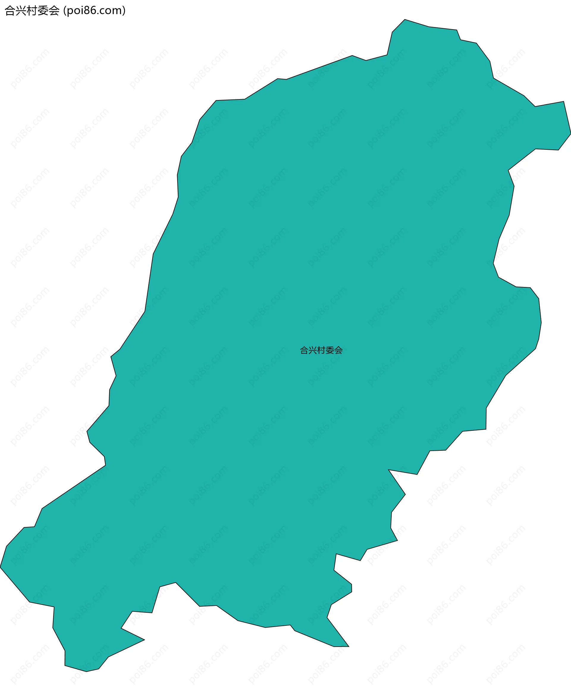 合兴村委会边界地图