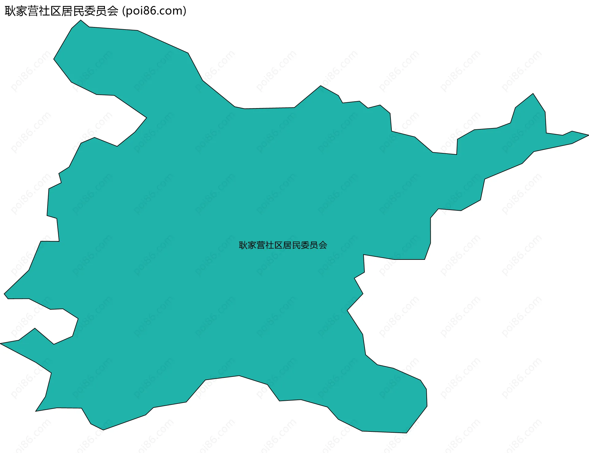 耿家营社区居民委员会边界地图