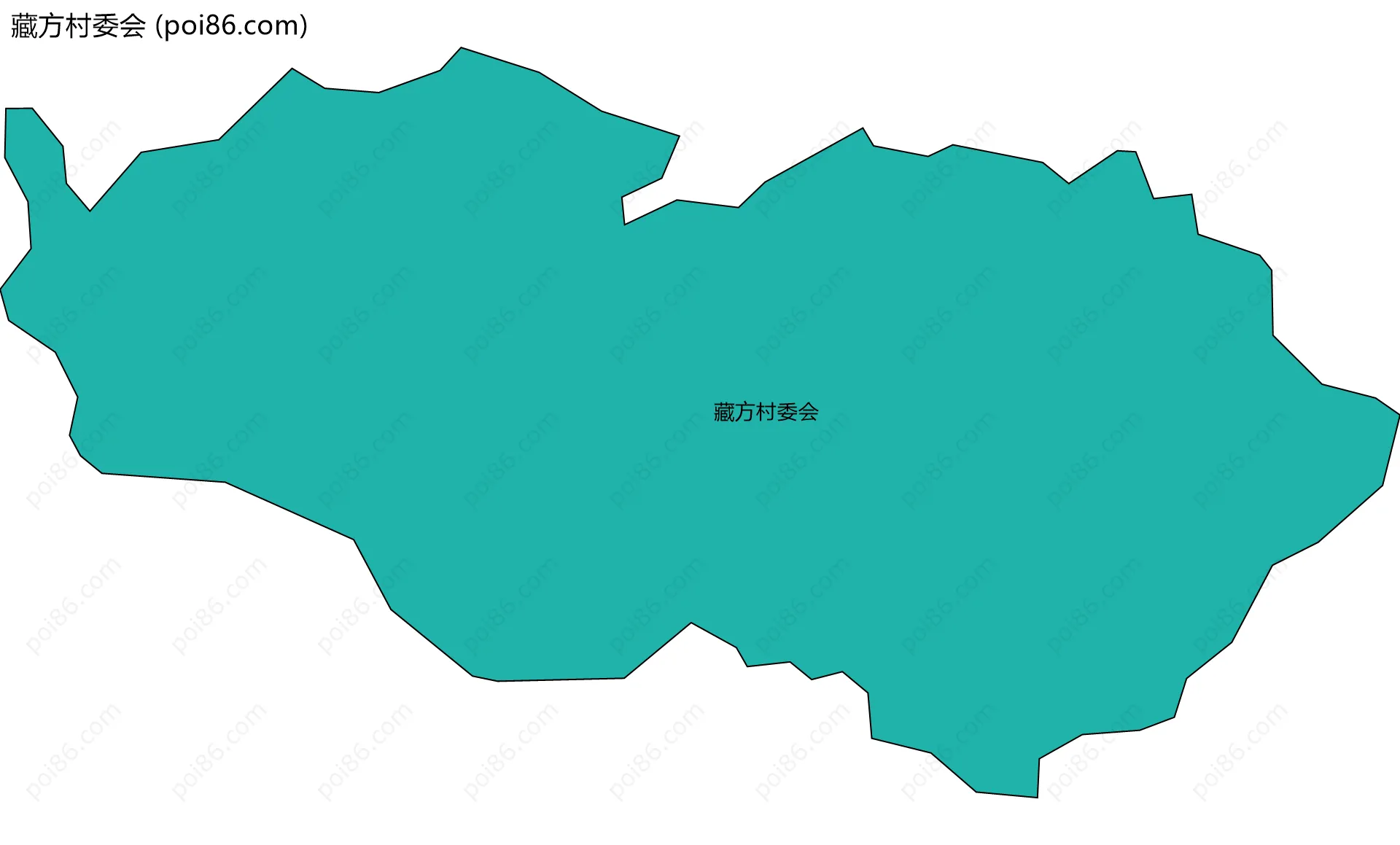藏方村委会边界地图