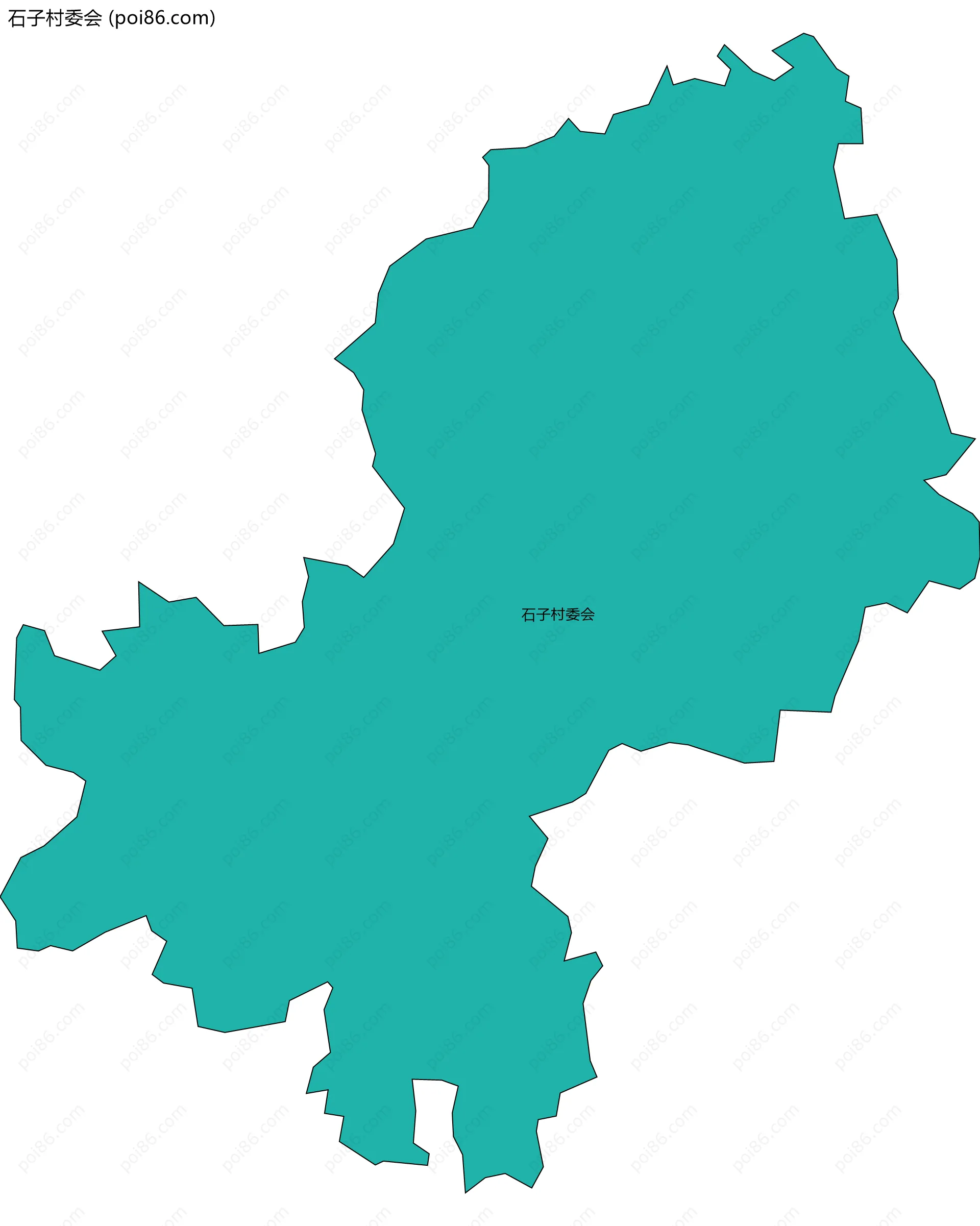 石子村委会边界地图