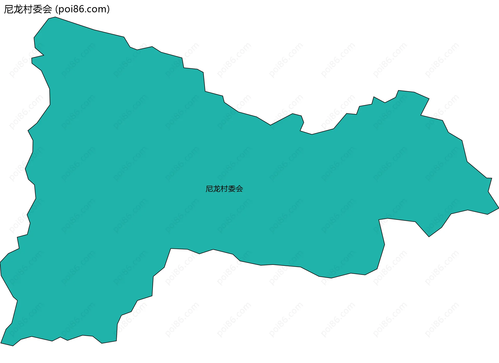 尼龙村委会边界地图