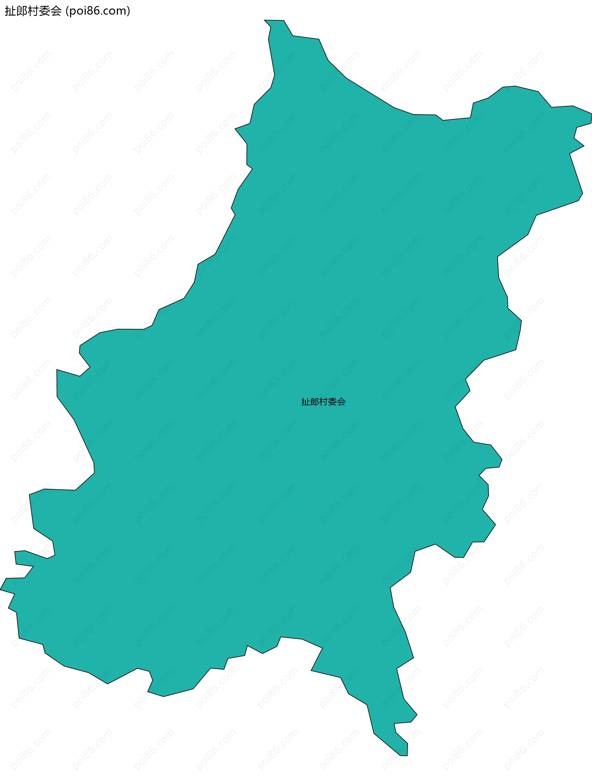 扯郎村委会边界地图