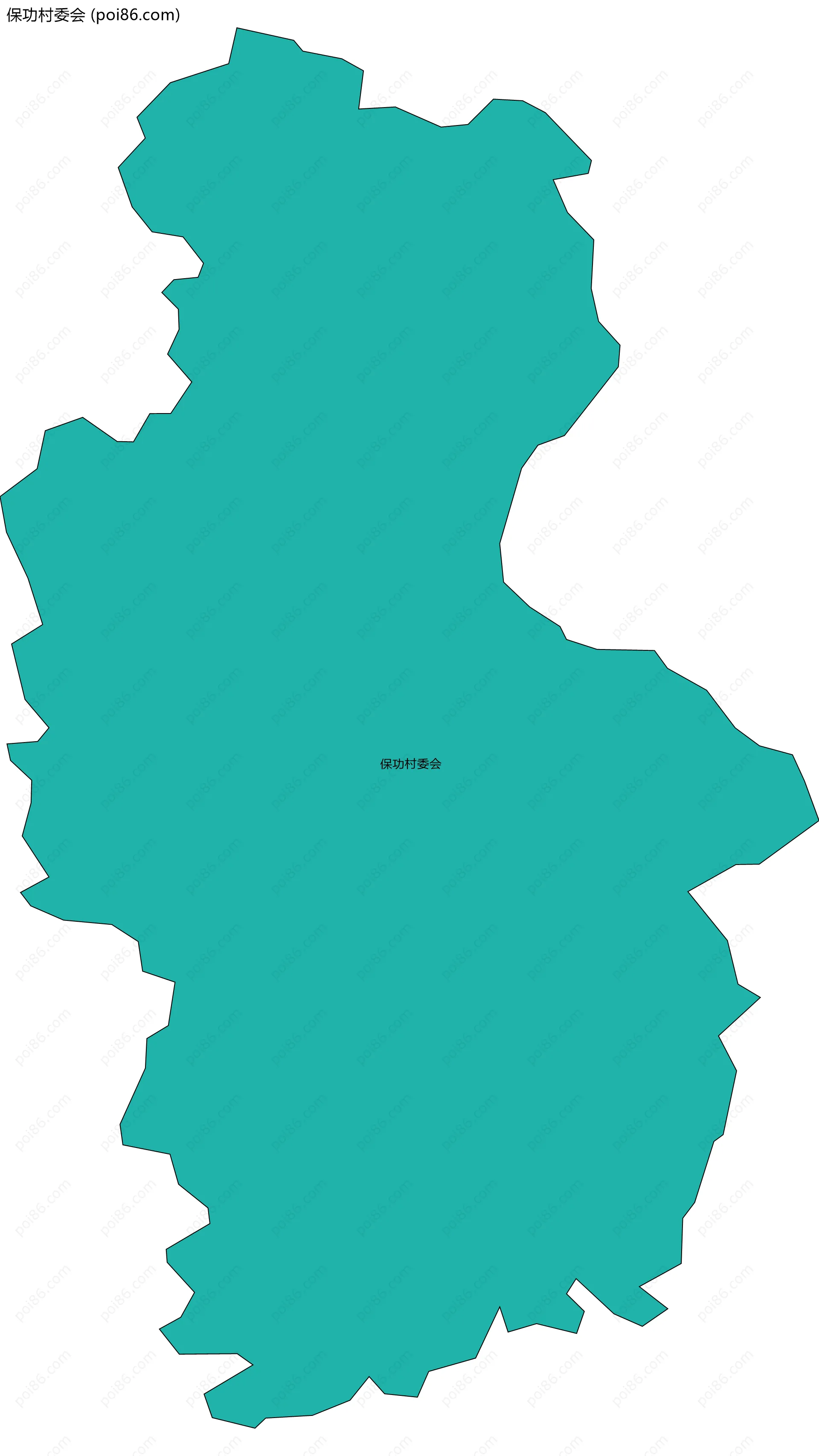 保功村委会边界地图