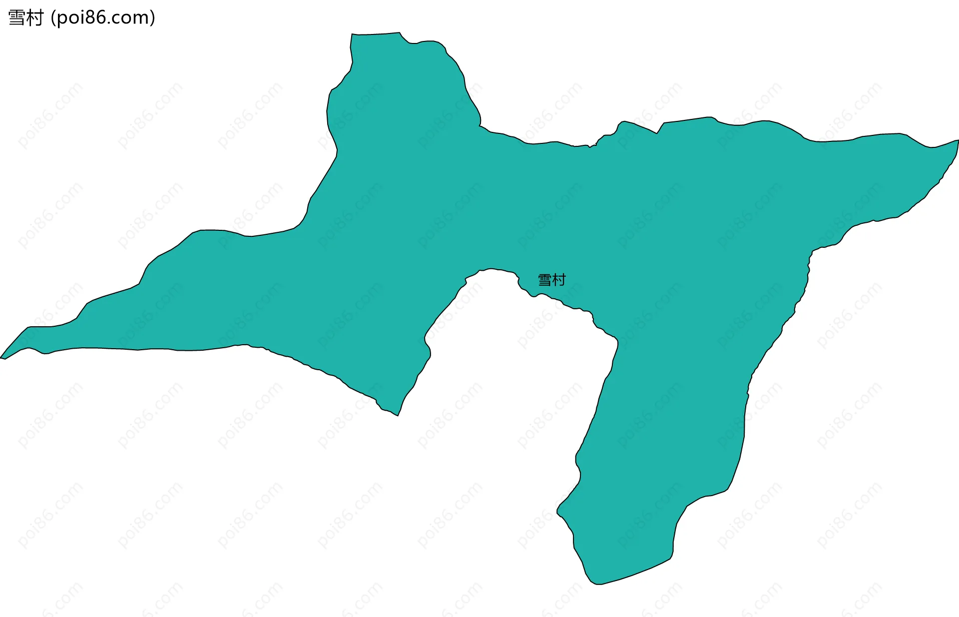 雪村边界地图