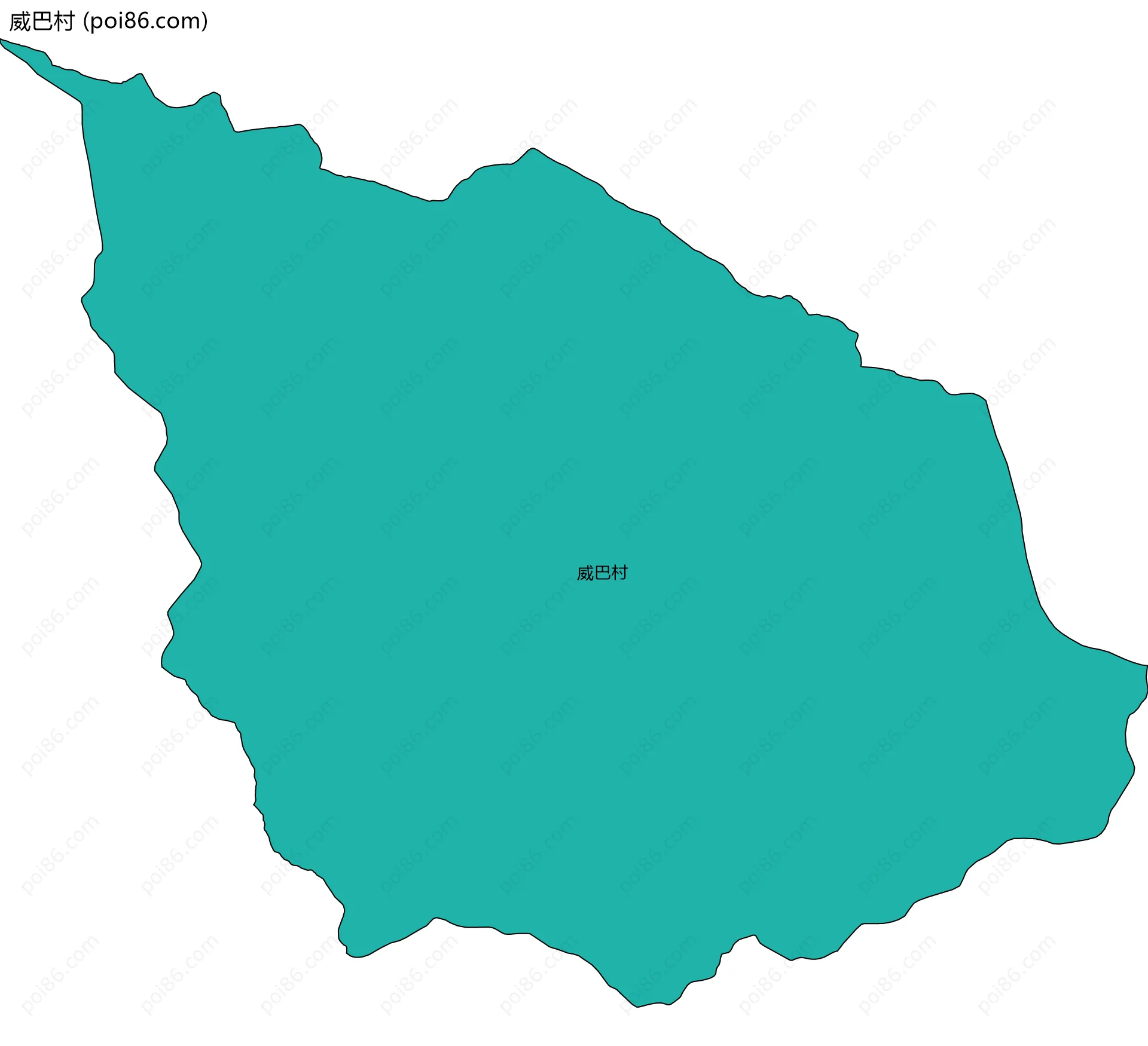 威巴村边界地图