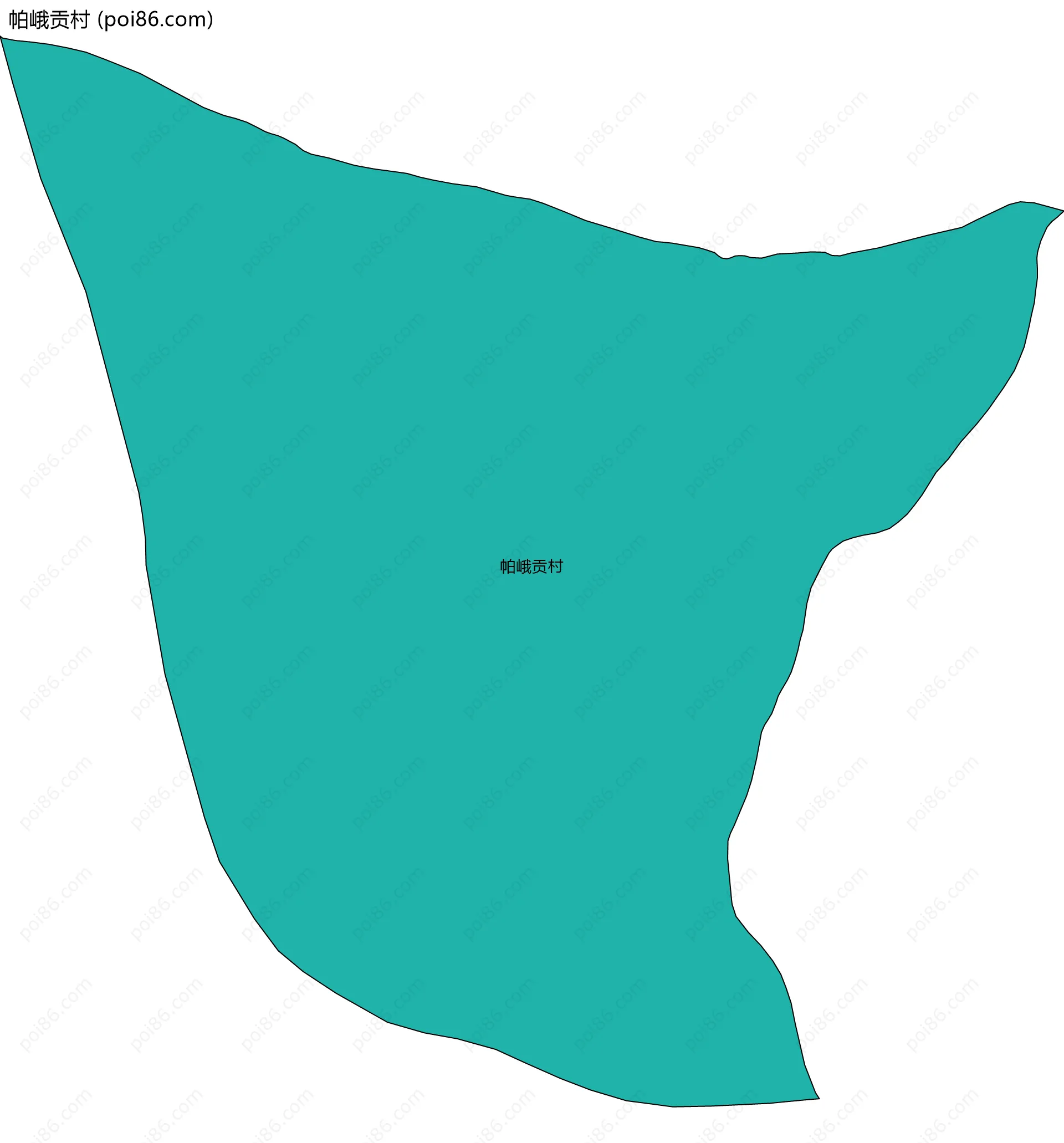 帕峨贡村边界地图
