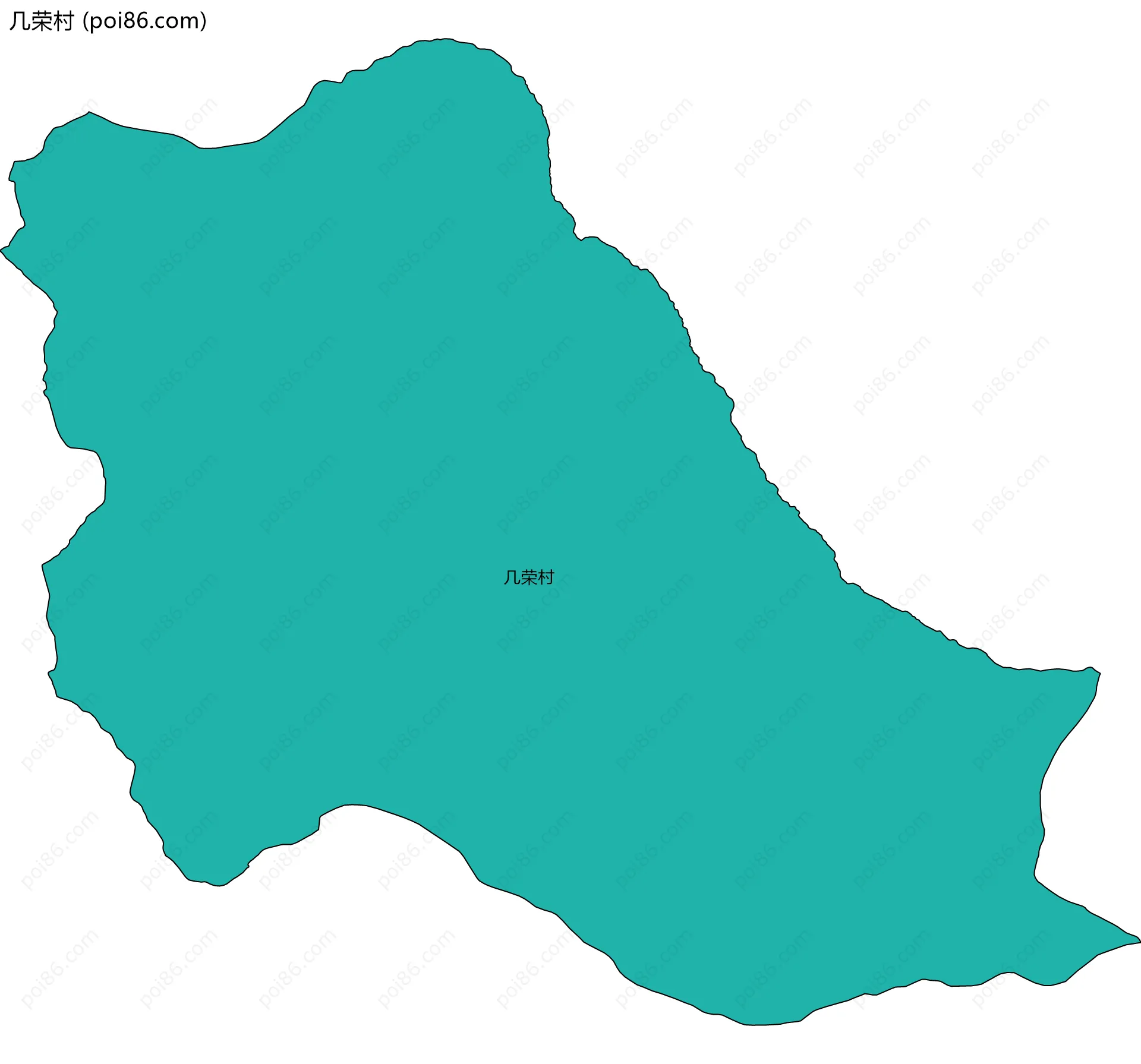 几荣村边界地图