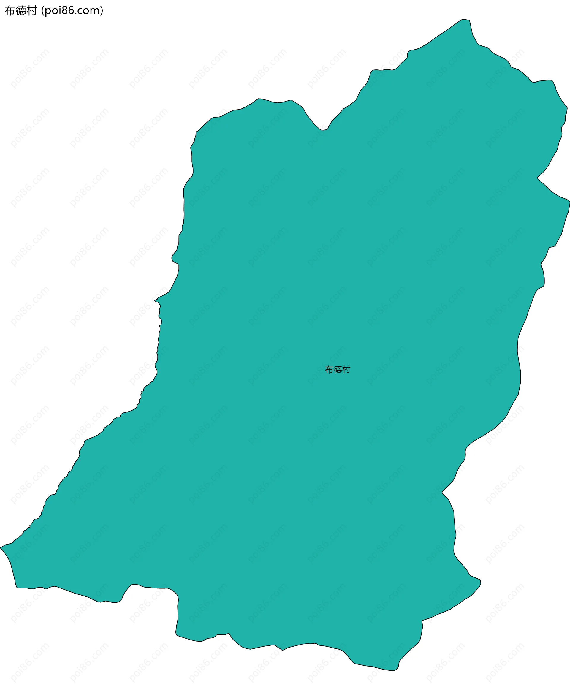 布德村边界地图