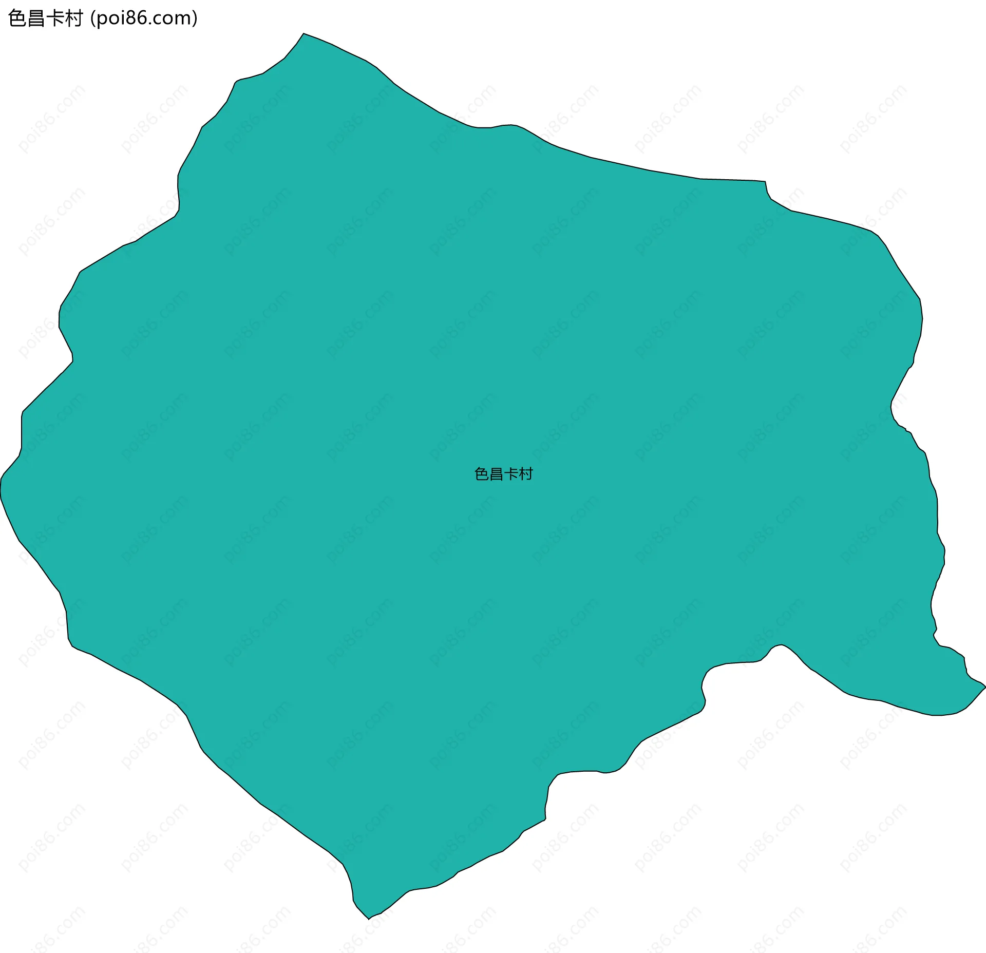 色昌卡村边界地图