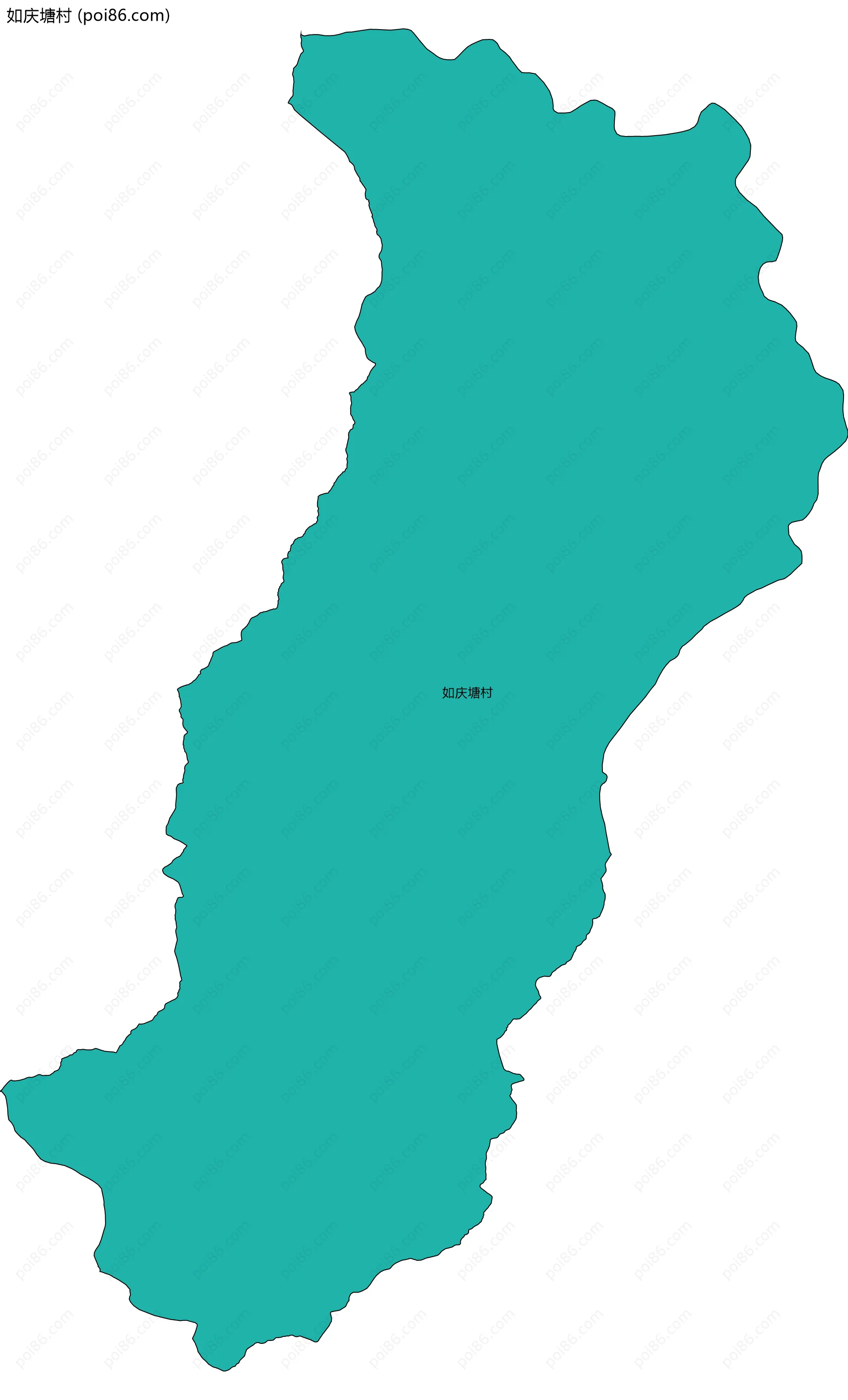 如庆塘村边界地图