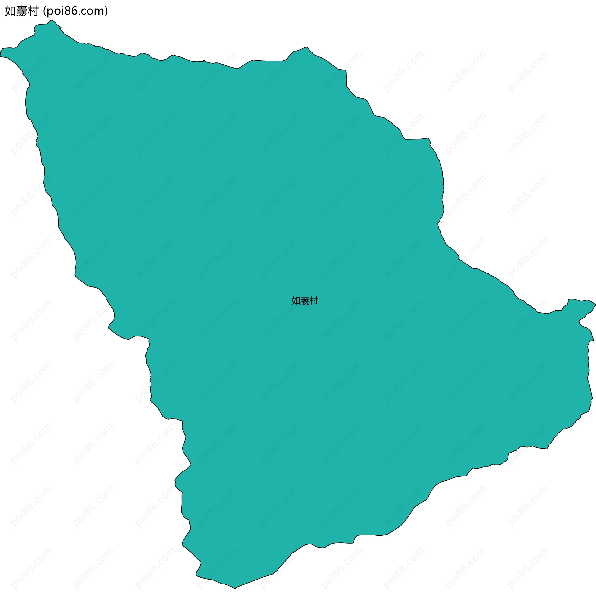 如囊村边界地图