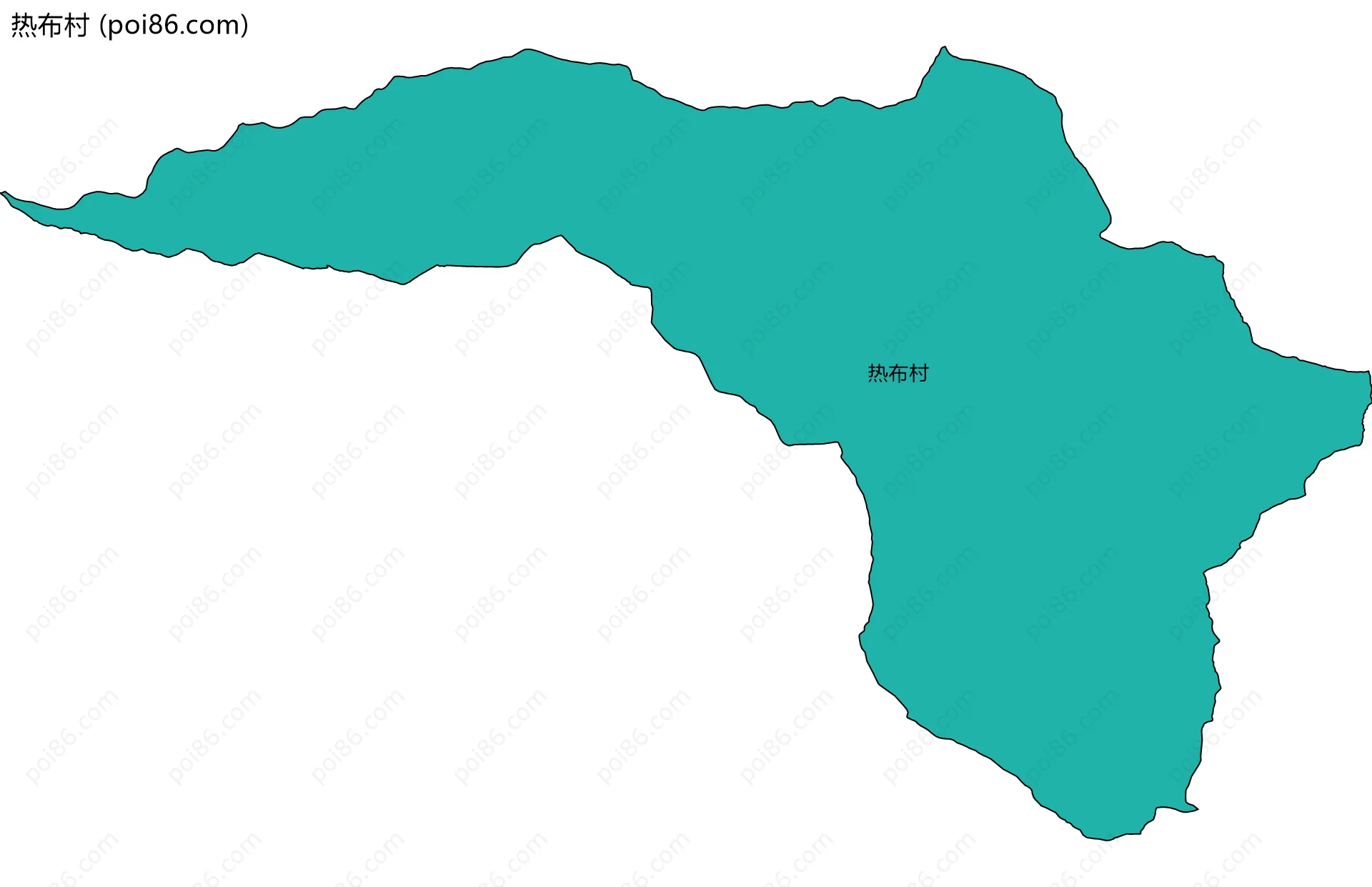 热布村边界地图