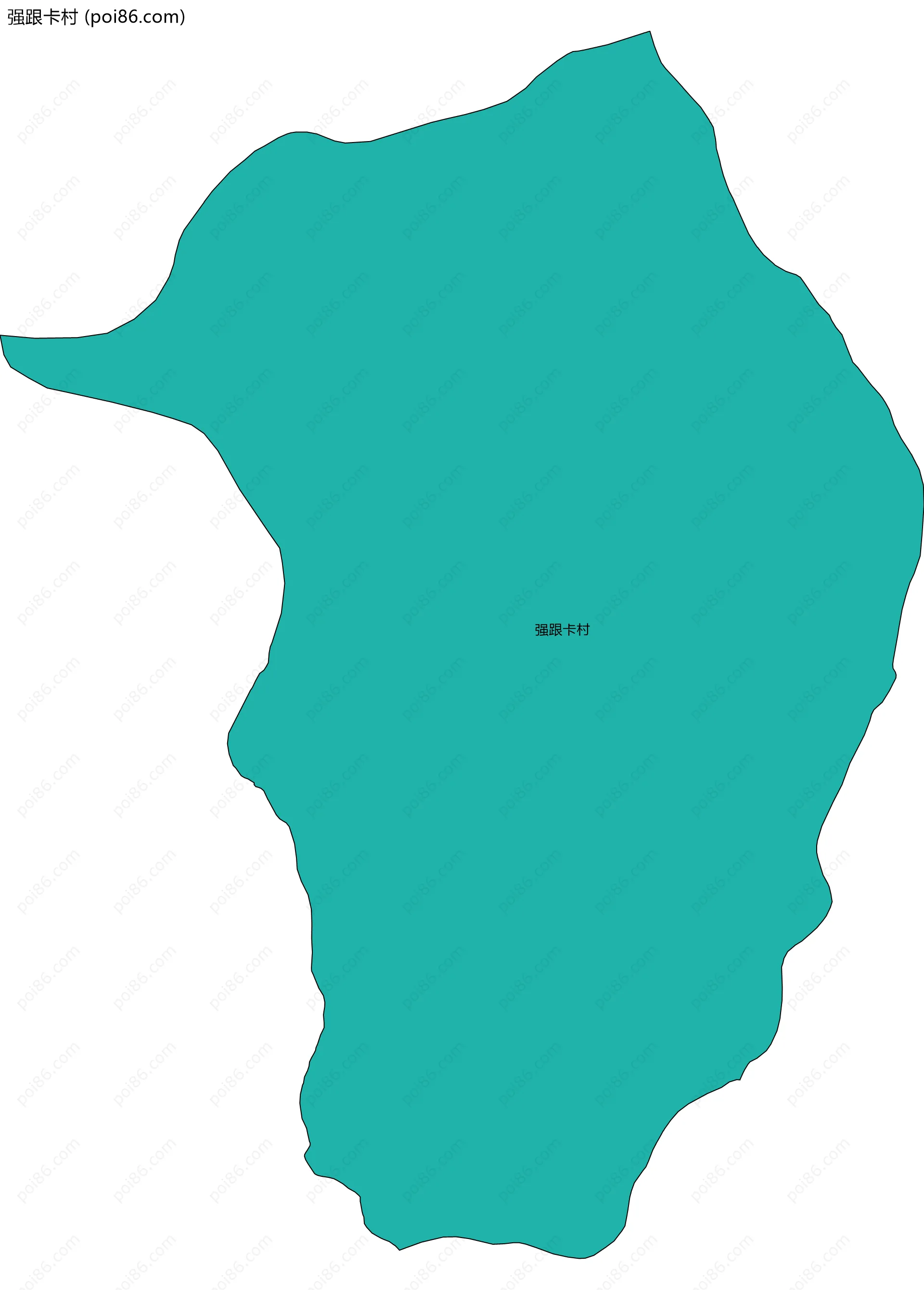 强跟卡村边界地图