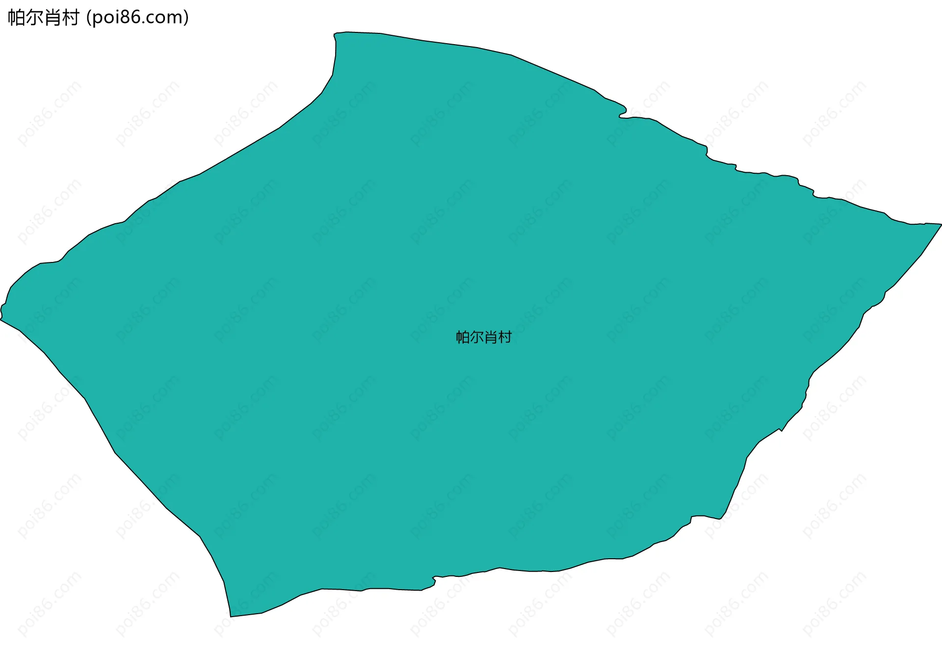 帕尔肖村边界地图