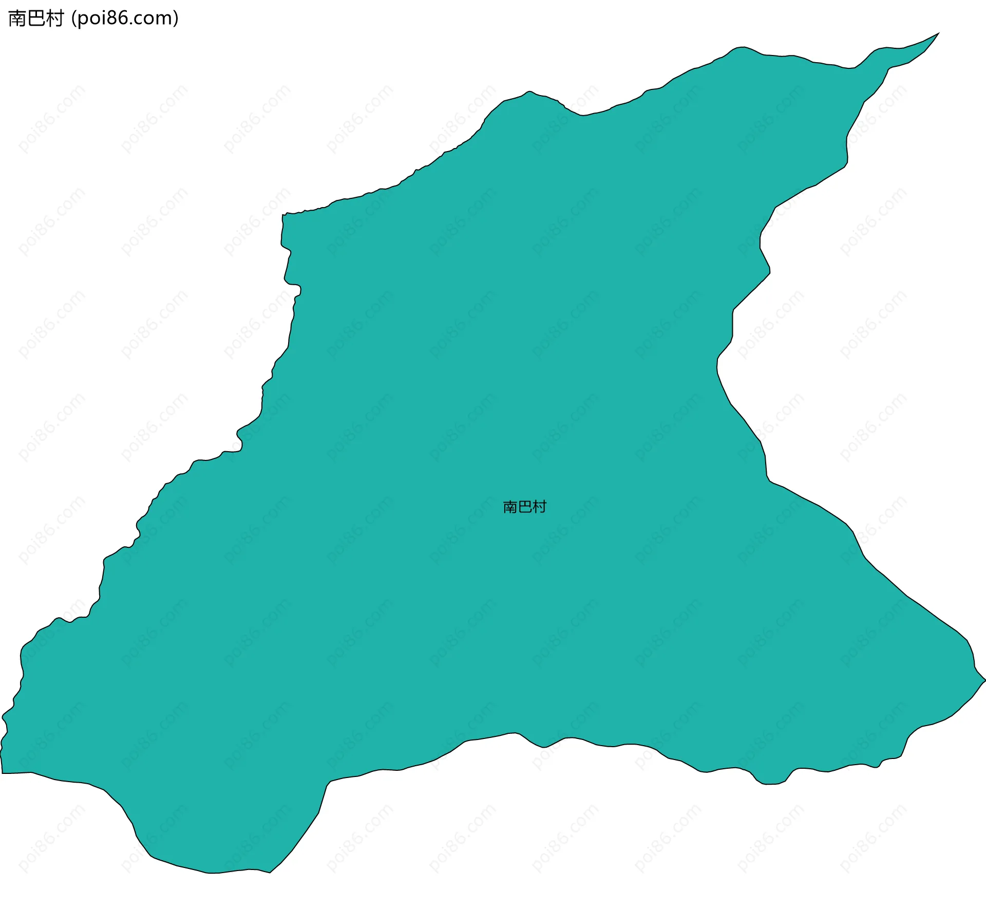 南巴村边界地图