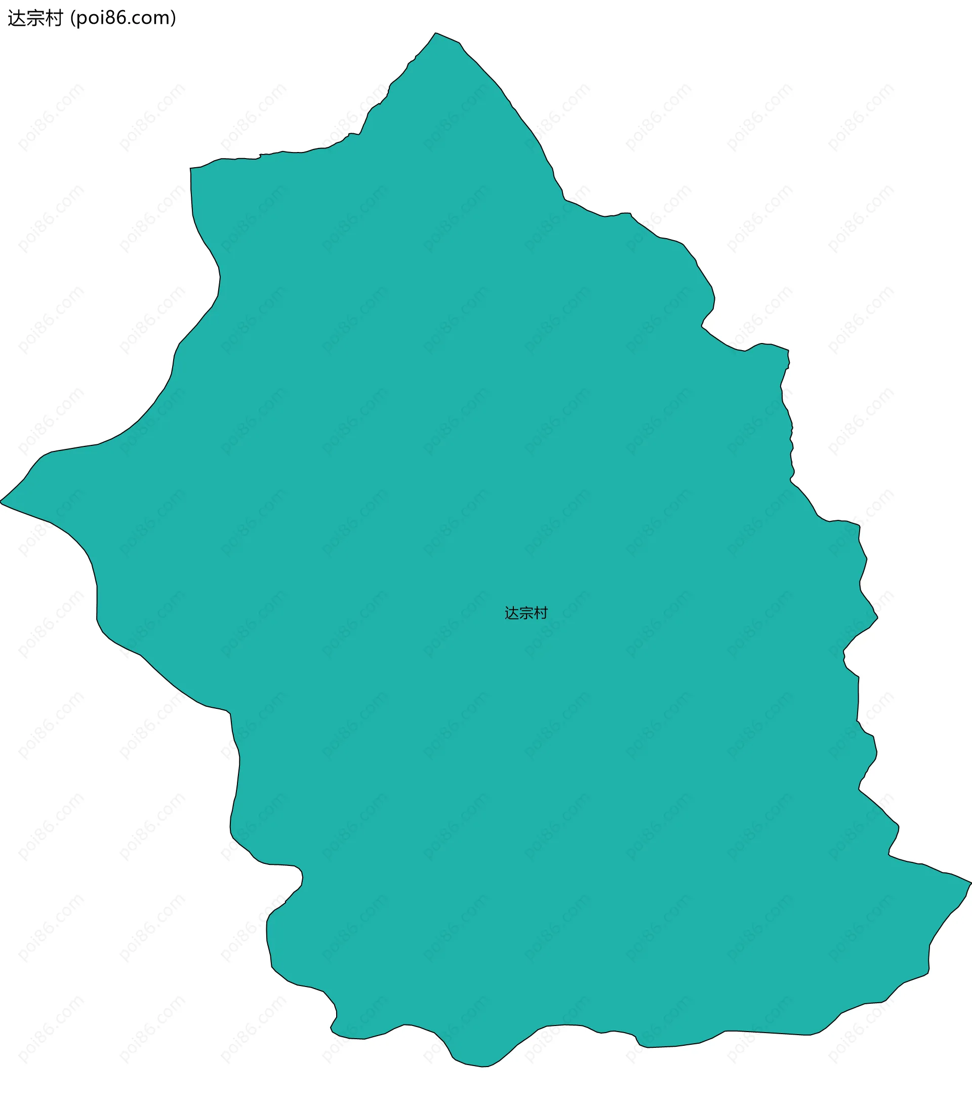 达宗村边界地图
