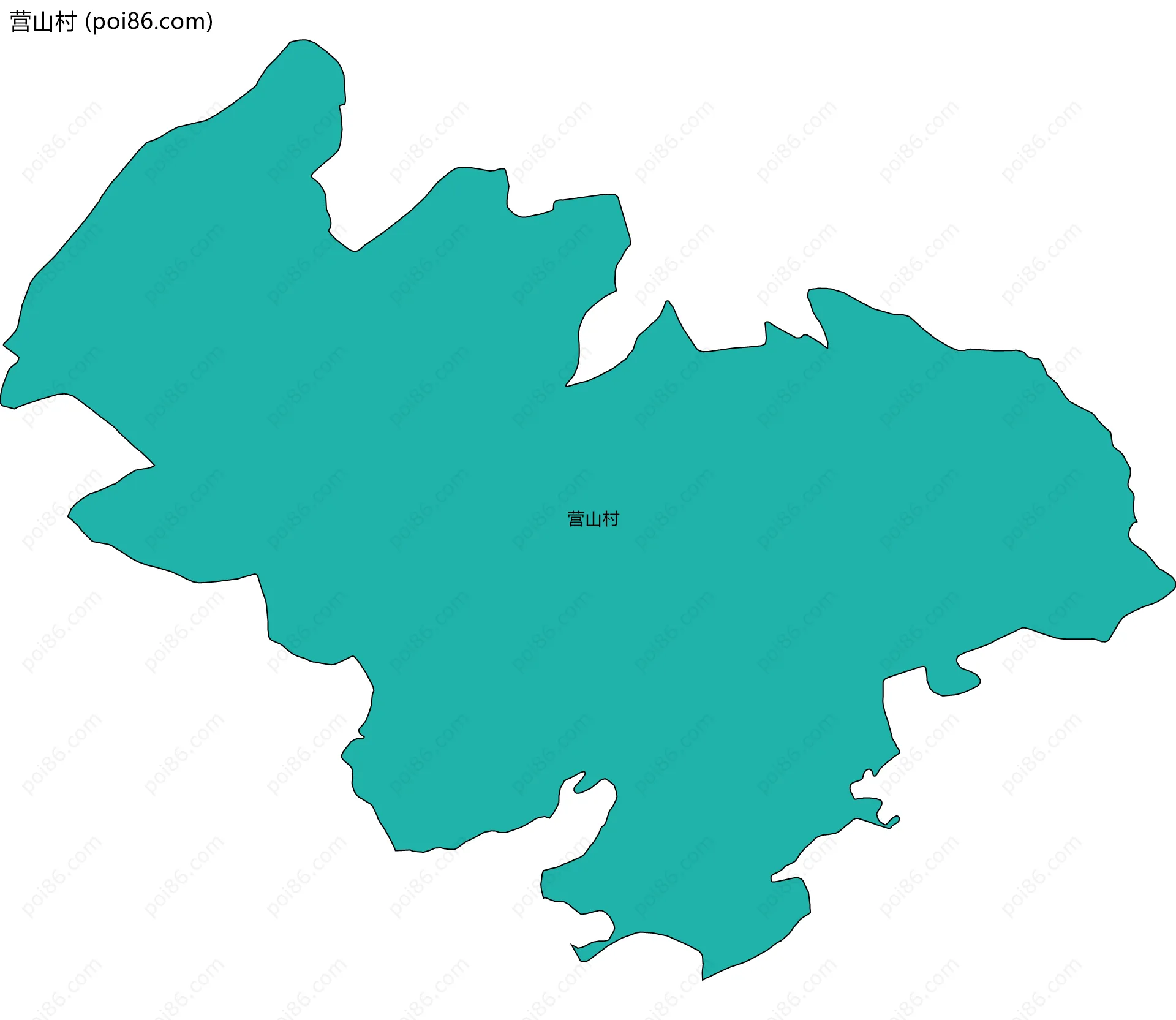 营山村边界地图