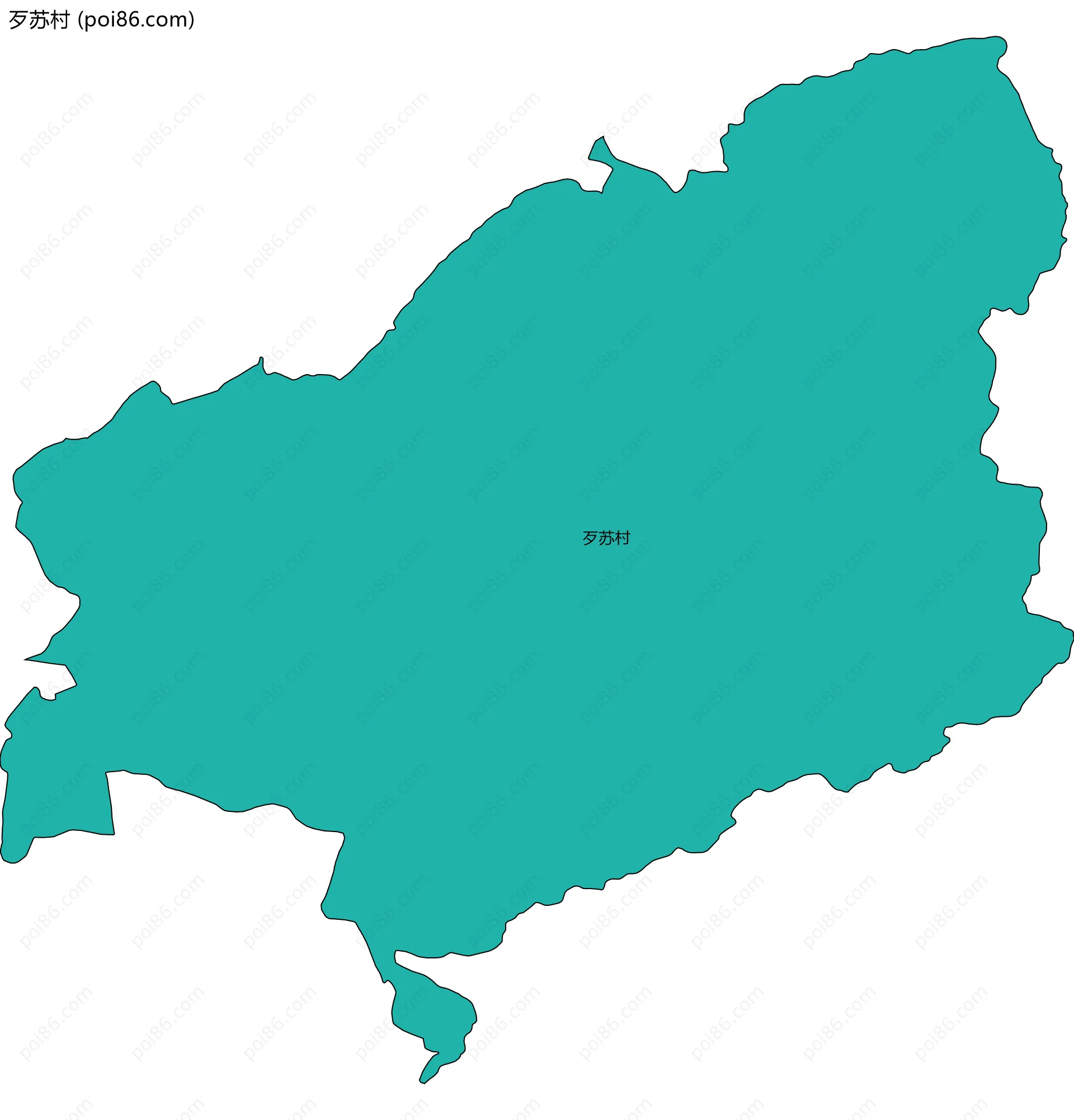 歹苏村边界地图