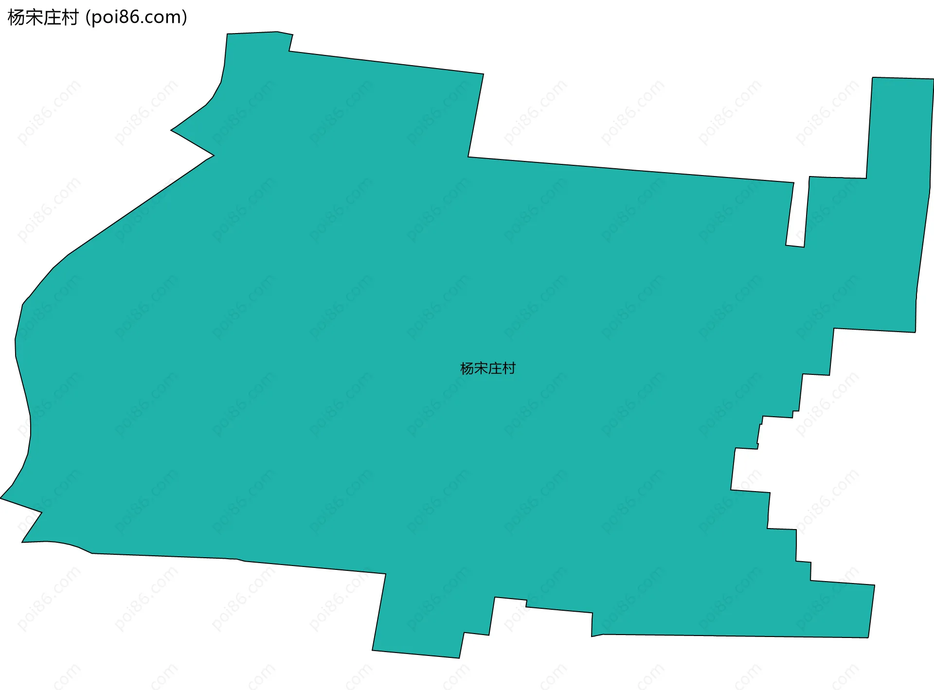 杨宋庄村边界地图