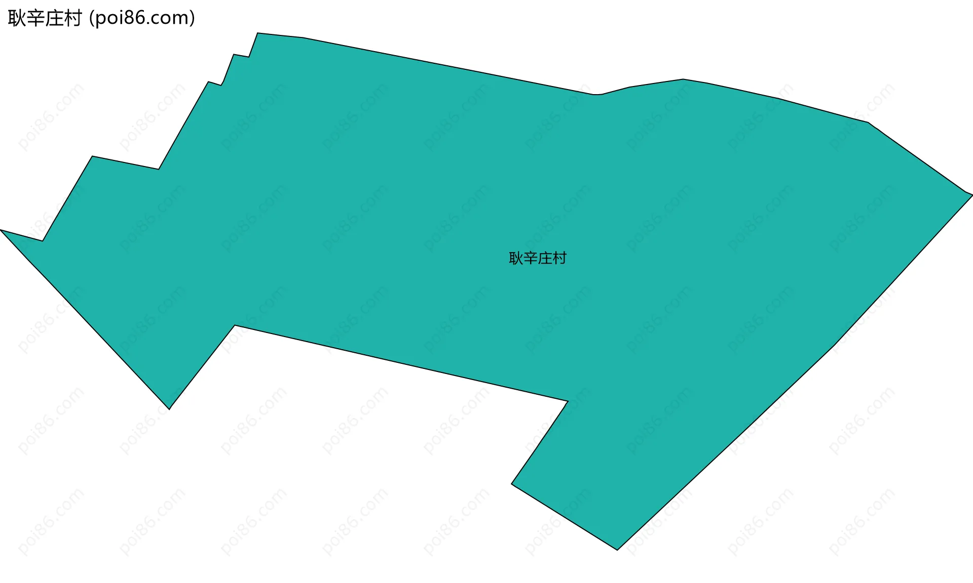 耿辛庄村边界地图