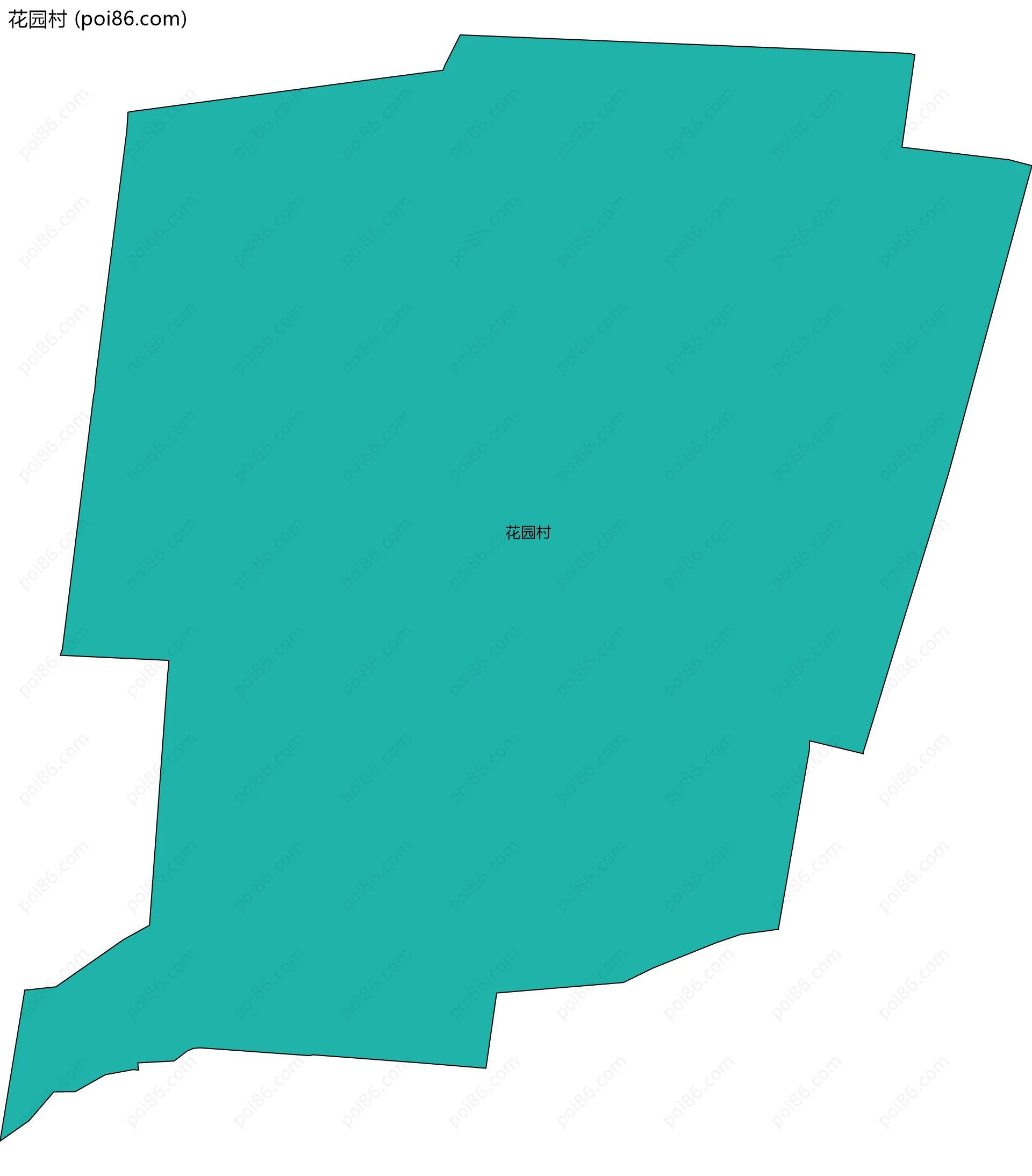 花园村边界地图