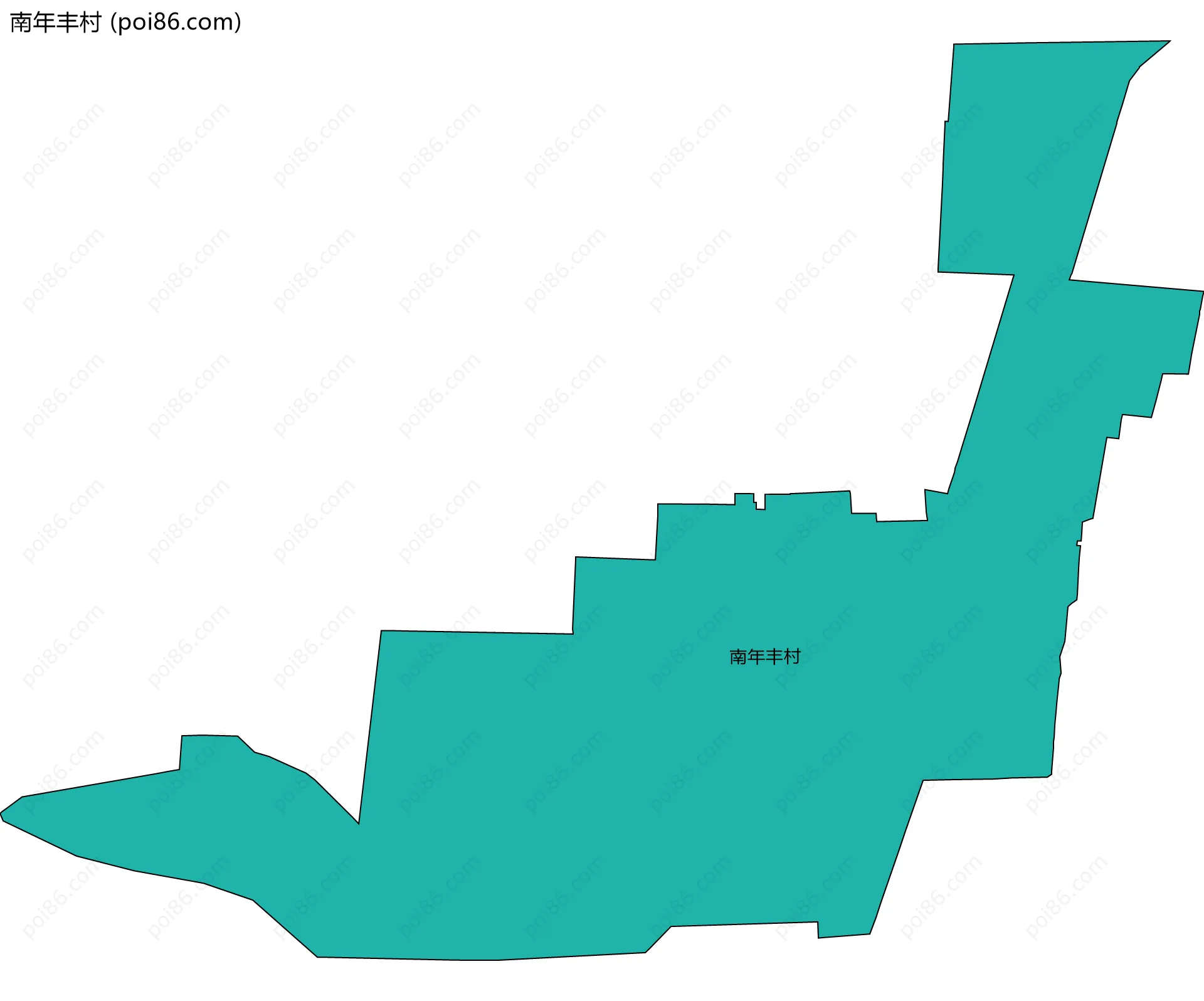 南年丰村边界地图