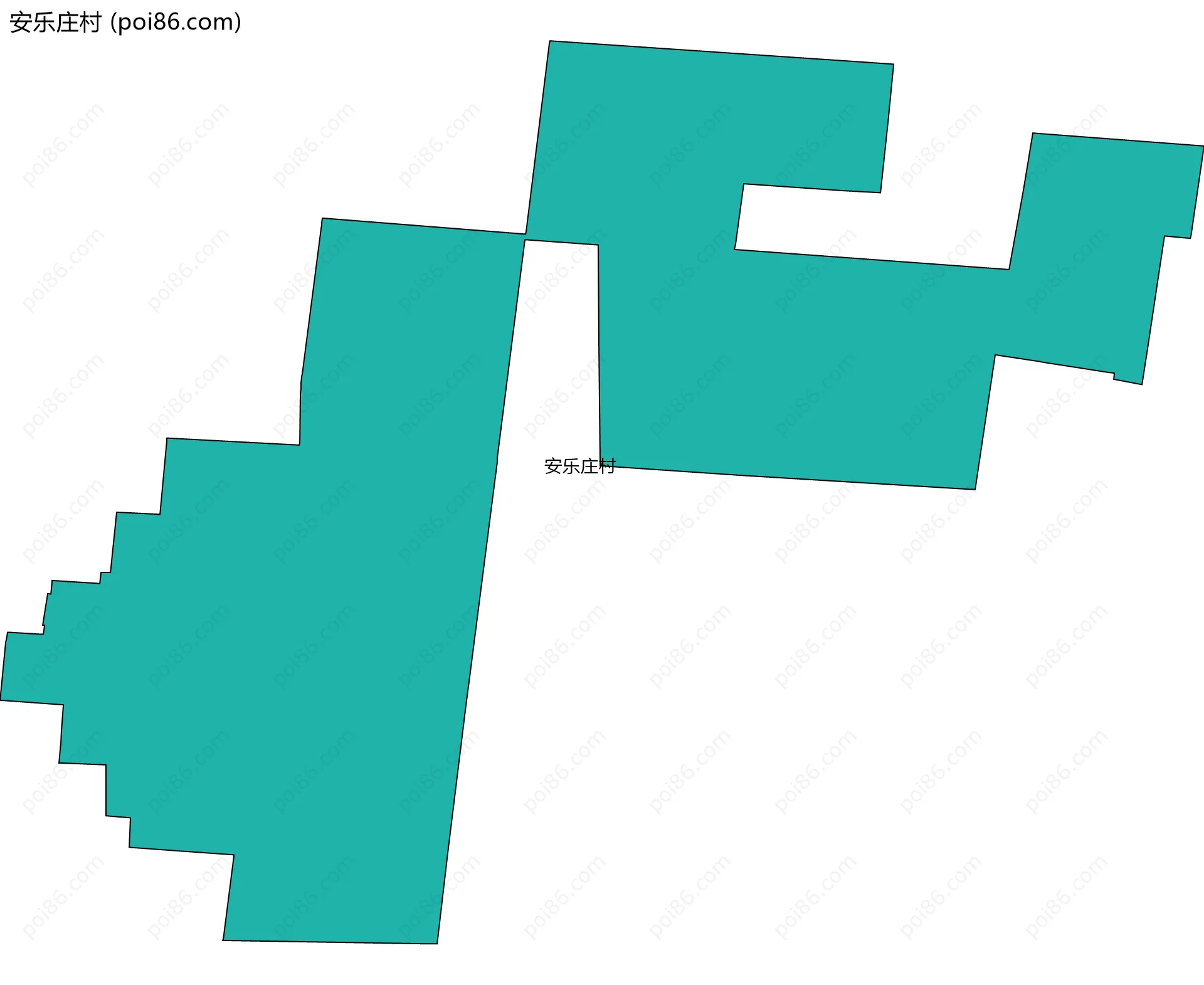 安乐庄村边界地图