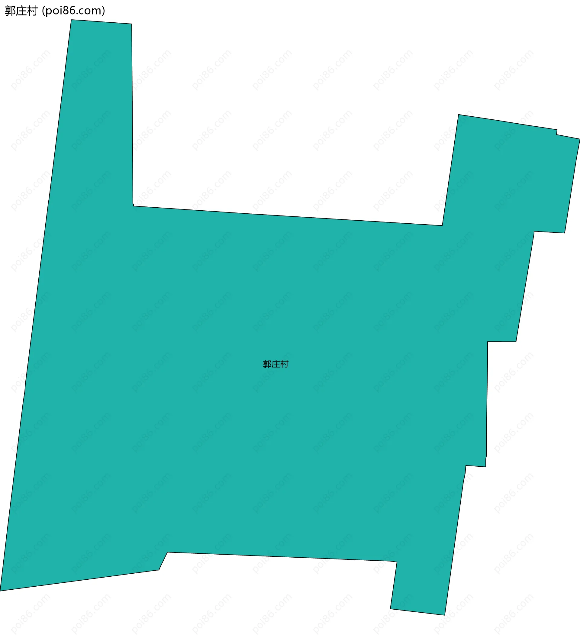 郭庄村边界地图