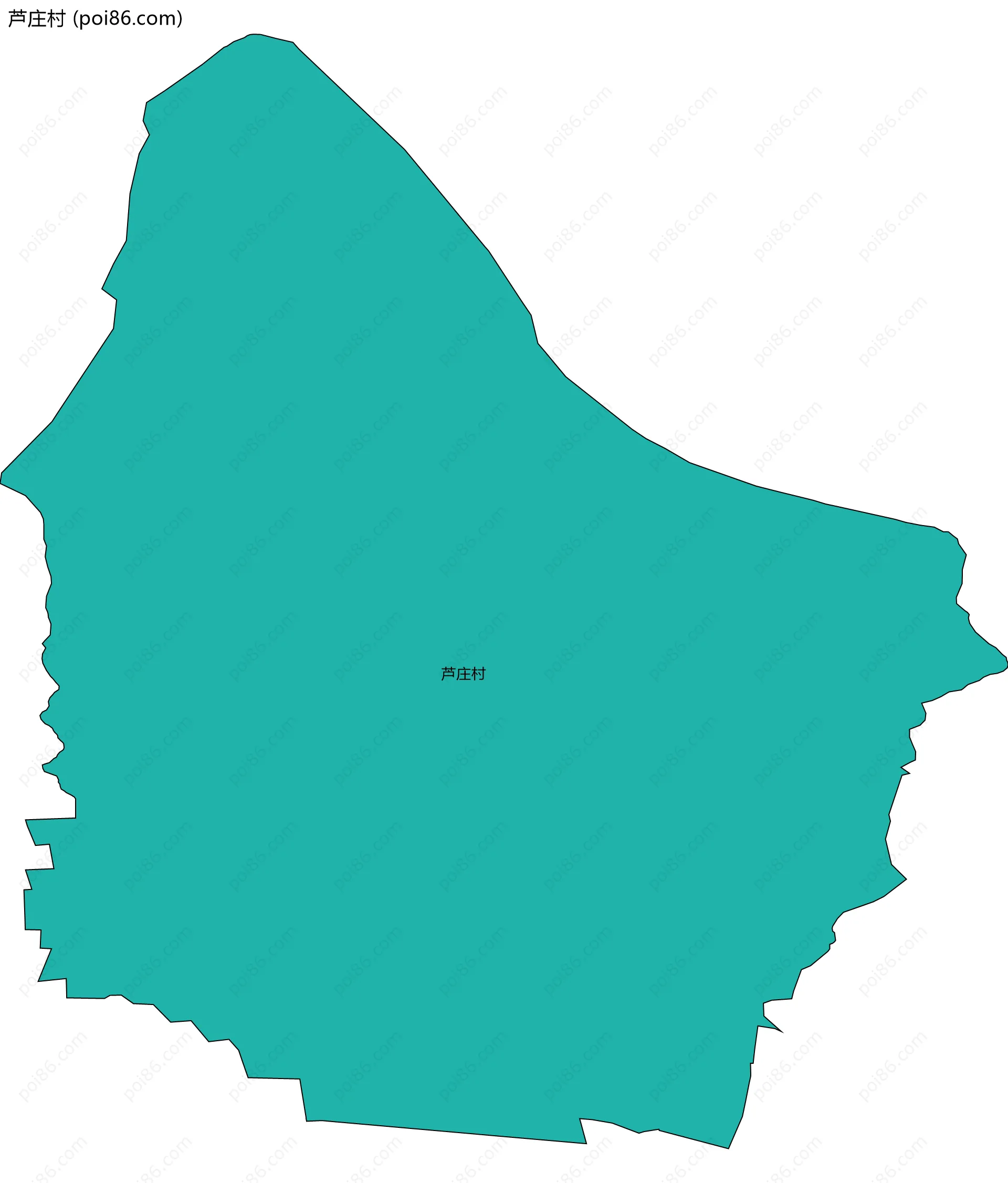 芦庄村边界地图