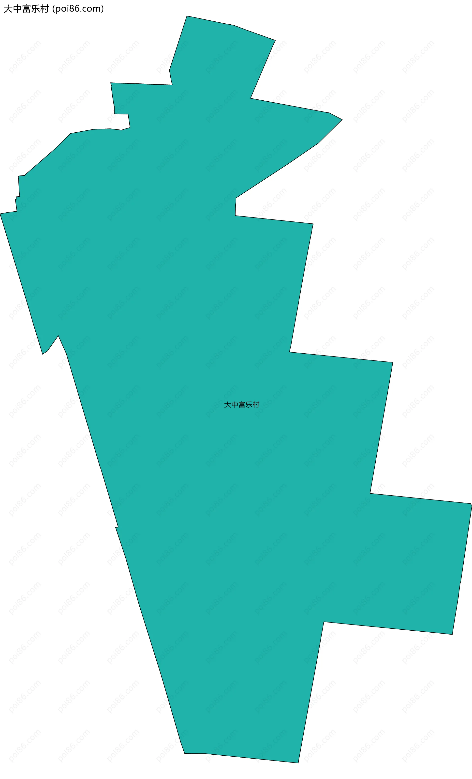 大中富乐村边界地图