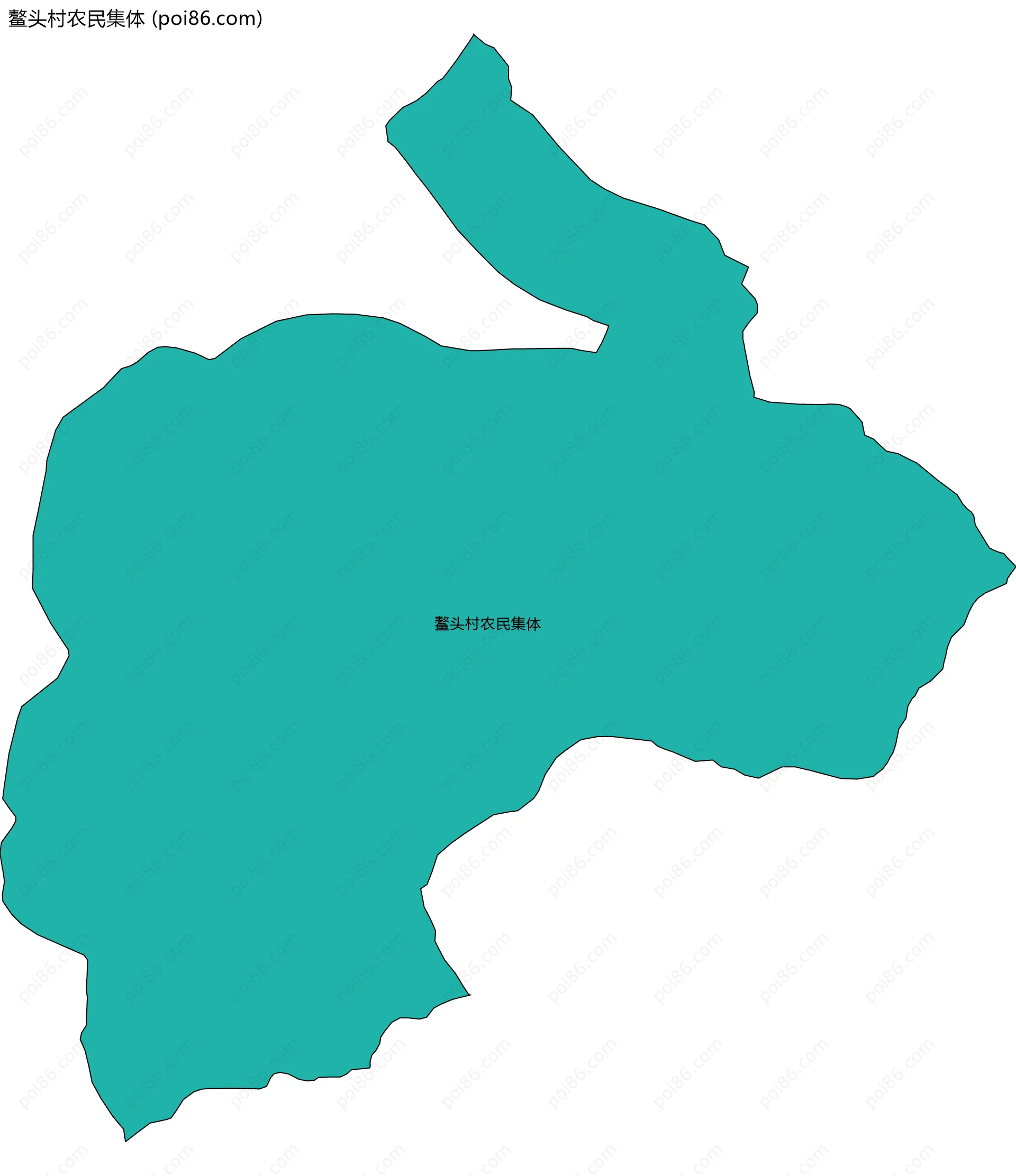 鳌头村农民集体边界地图