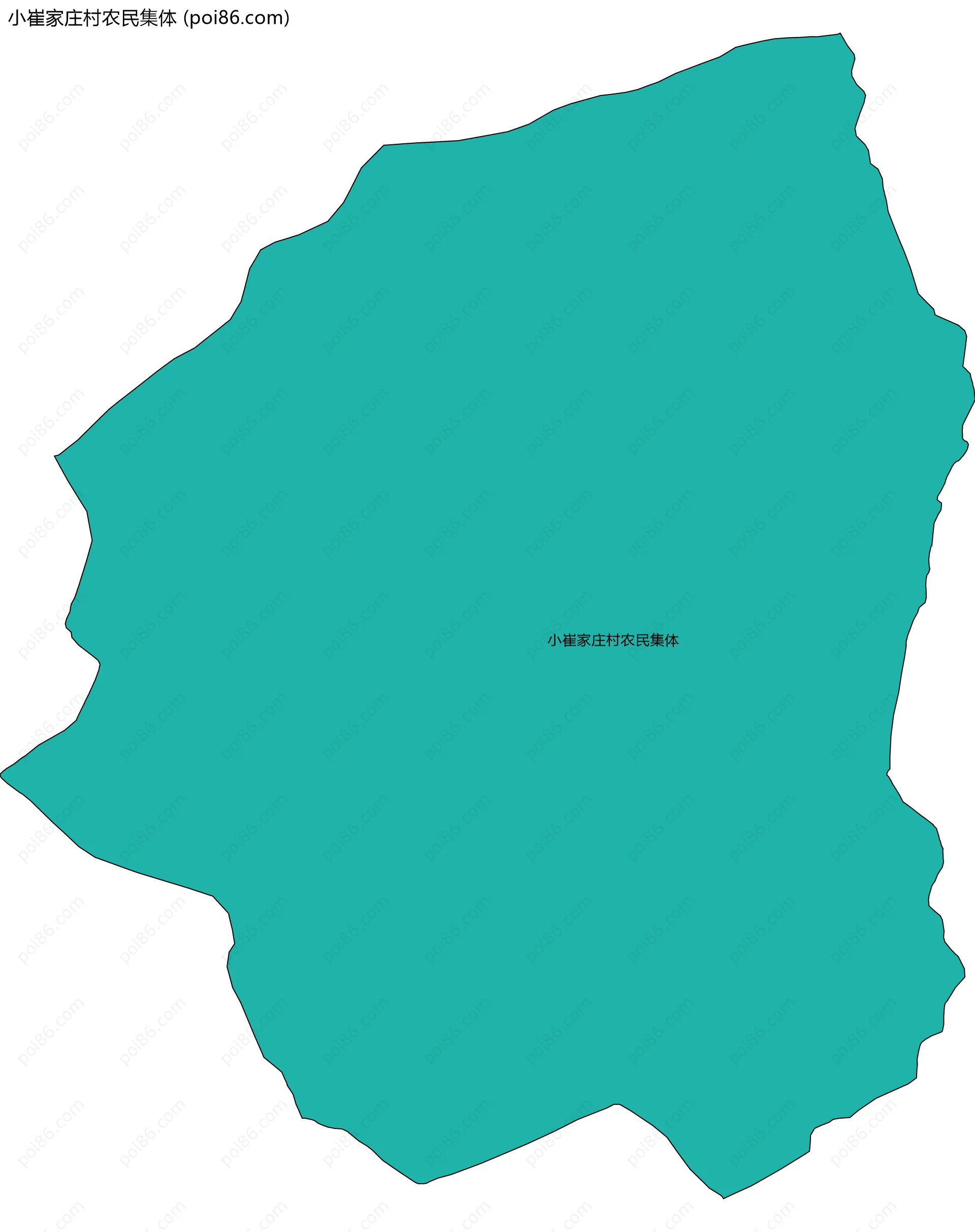 小崔家庄村农民集体边界地图