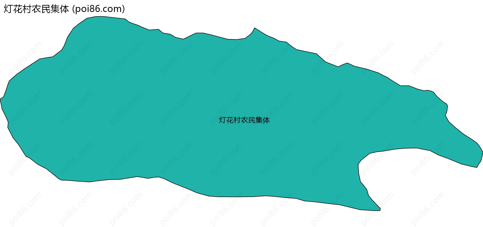 灯花村农民集体边界地图