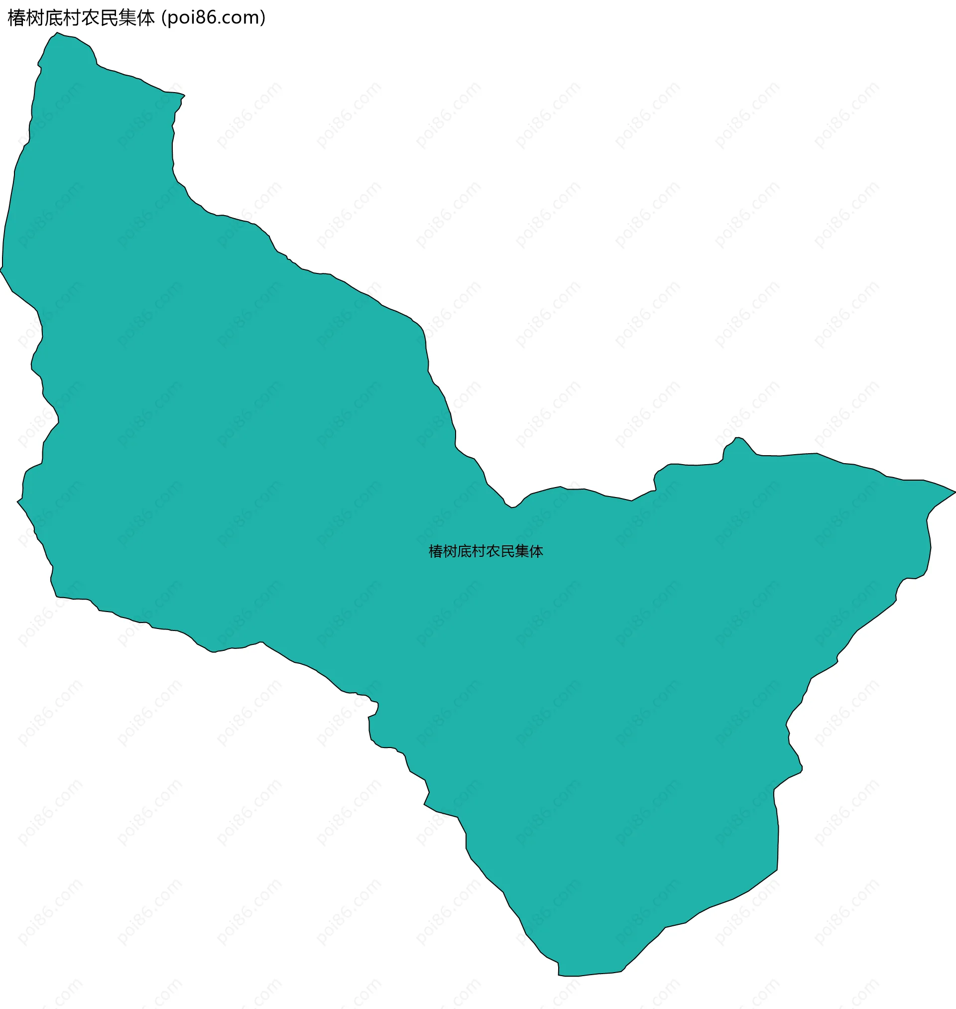 椿树底村农民集体边界地图