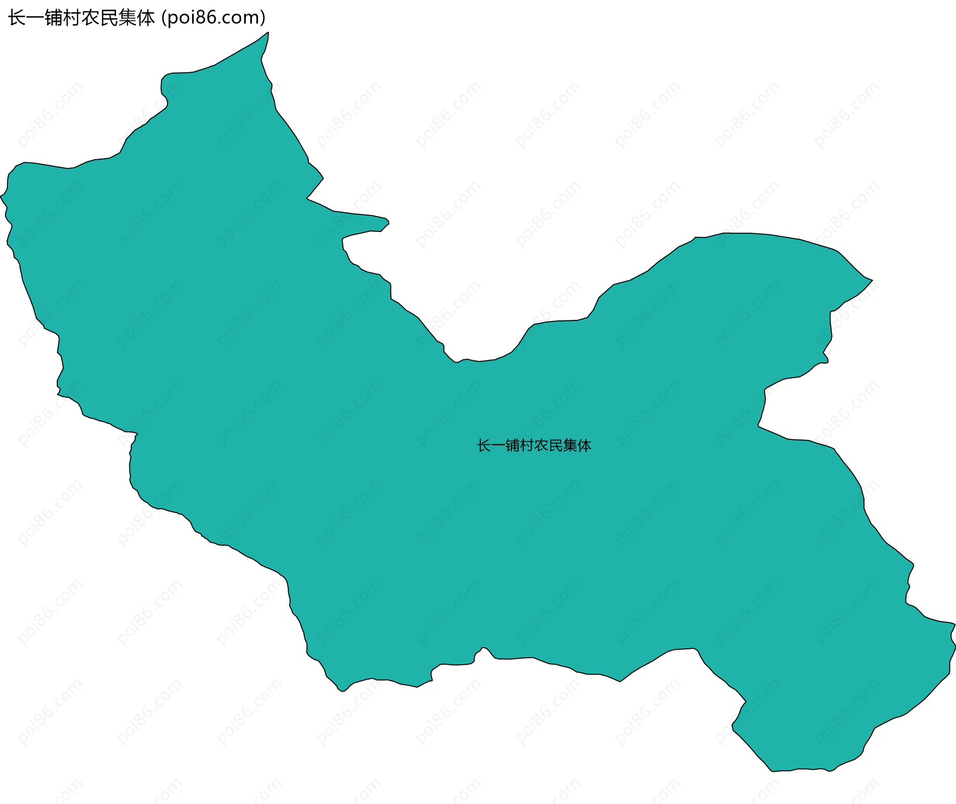 长一铺村农民集体边界地图