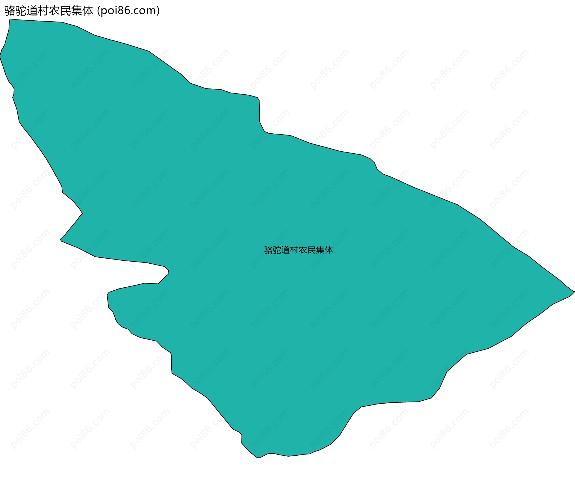 骆驼道村农民集体边界地图