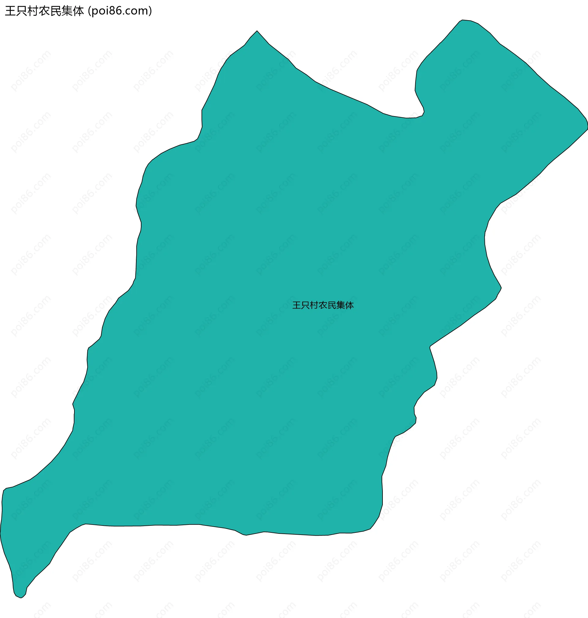 王只村农民集体边界地图