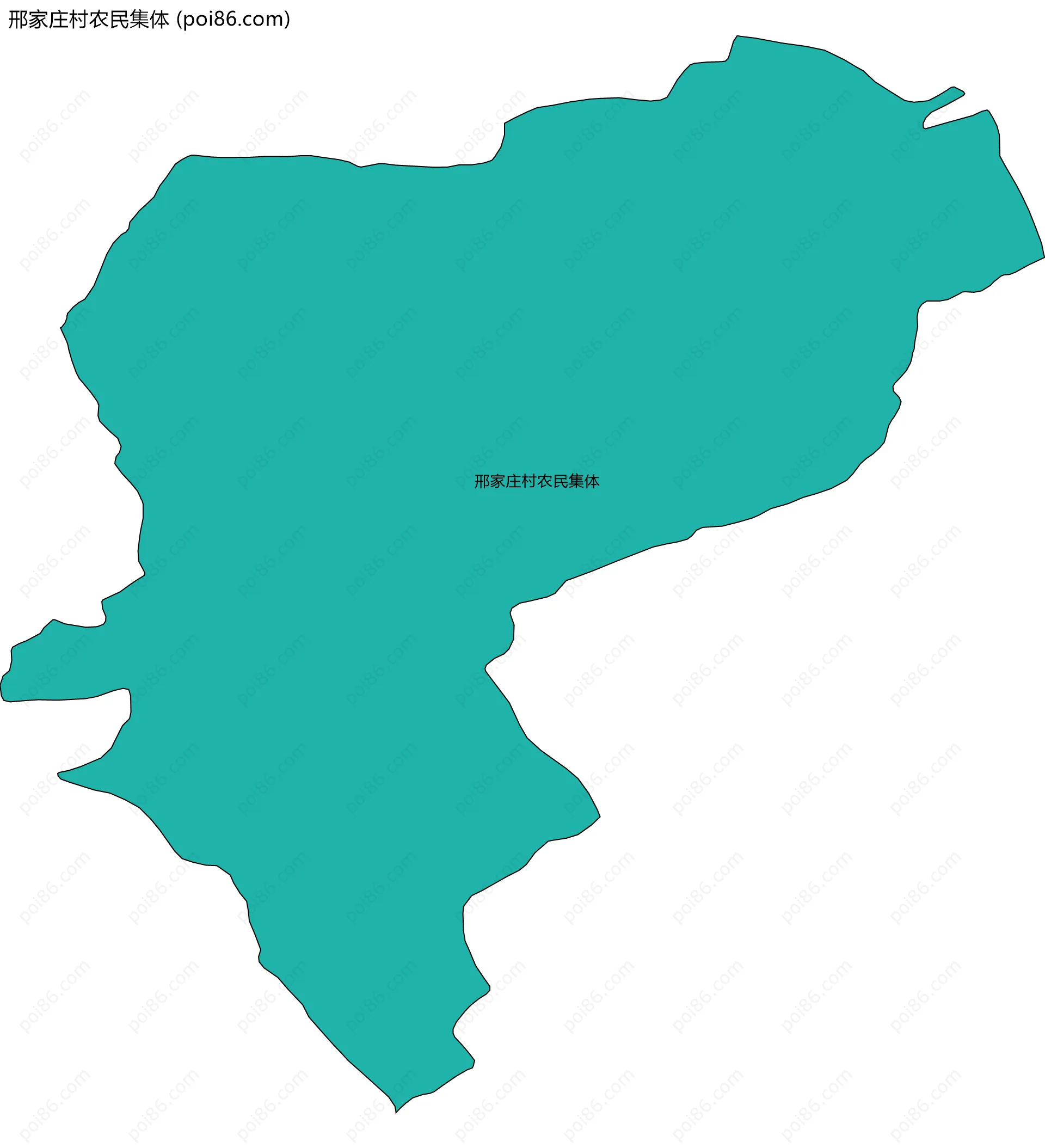 邢家庄村农民集体边界地图