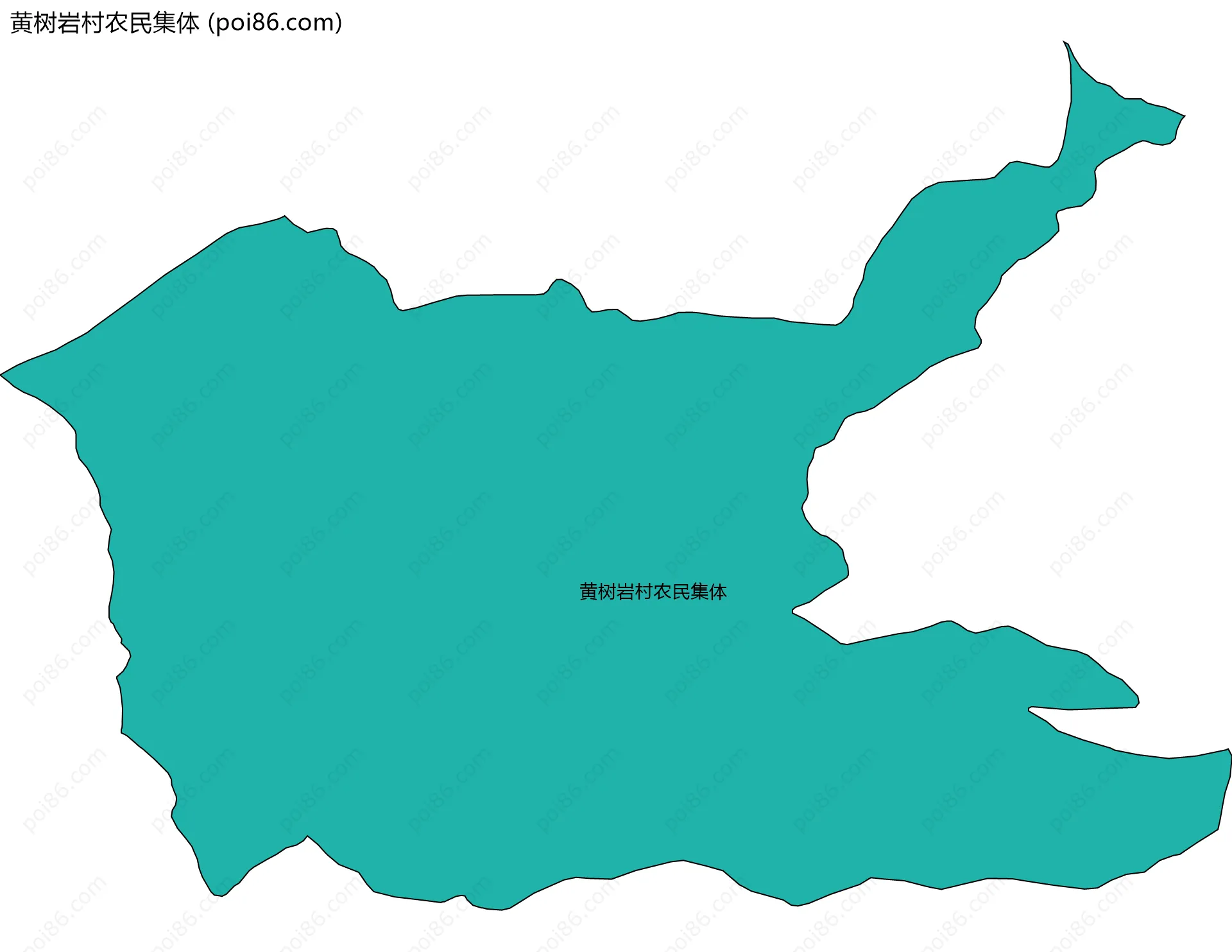 黄树岩村农民集体边界地图
