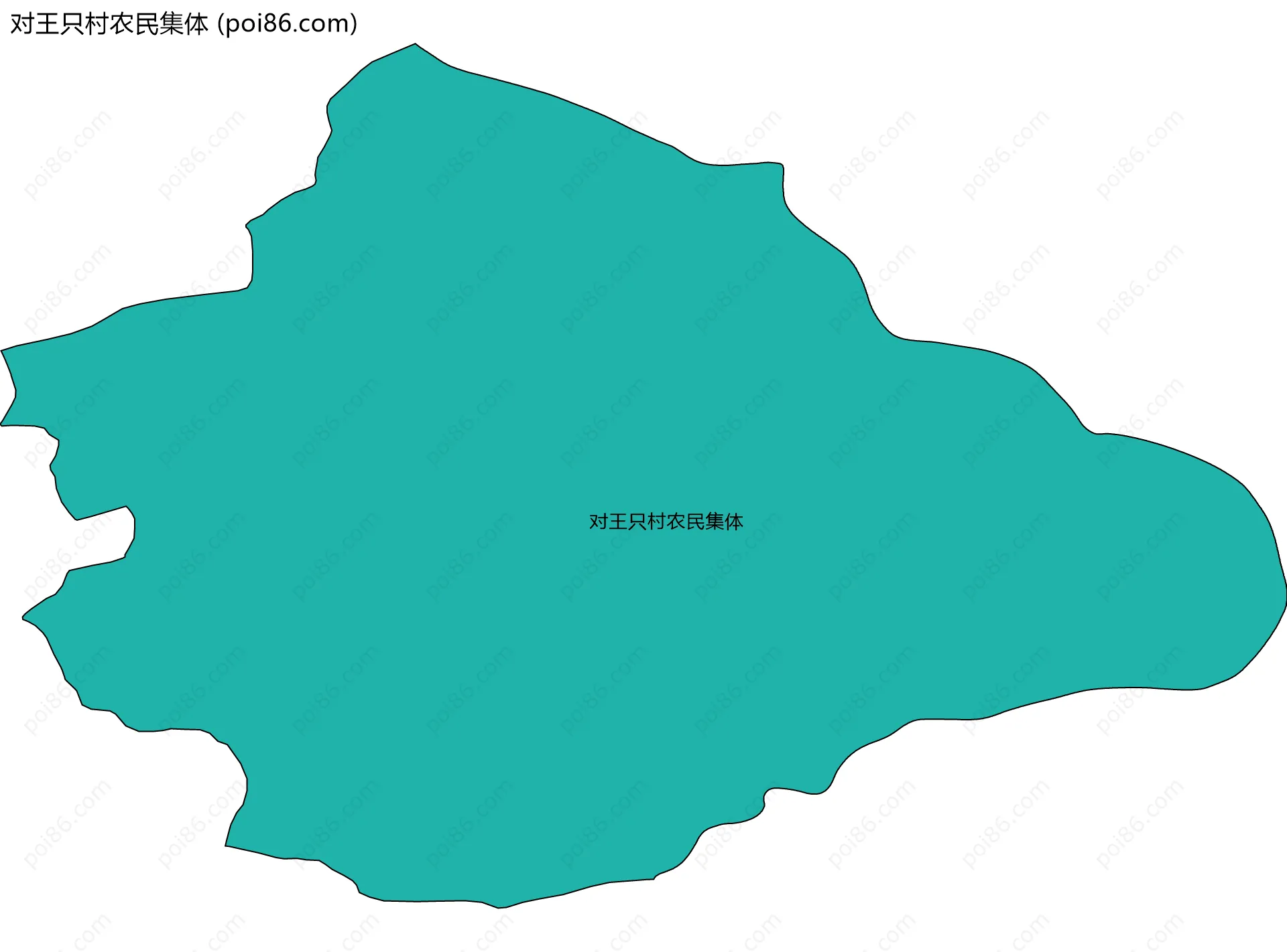 对王只村农民集体边界地图