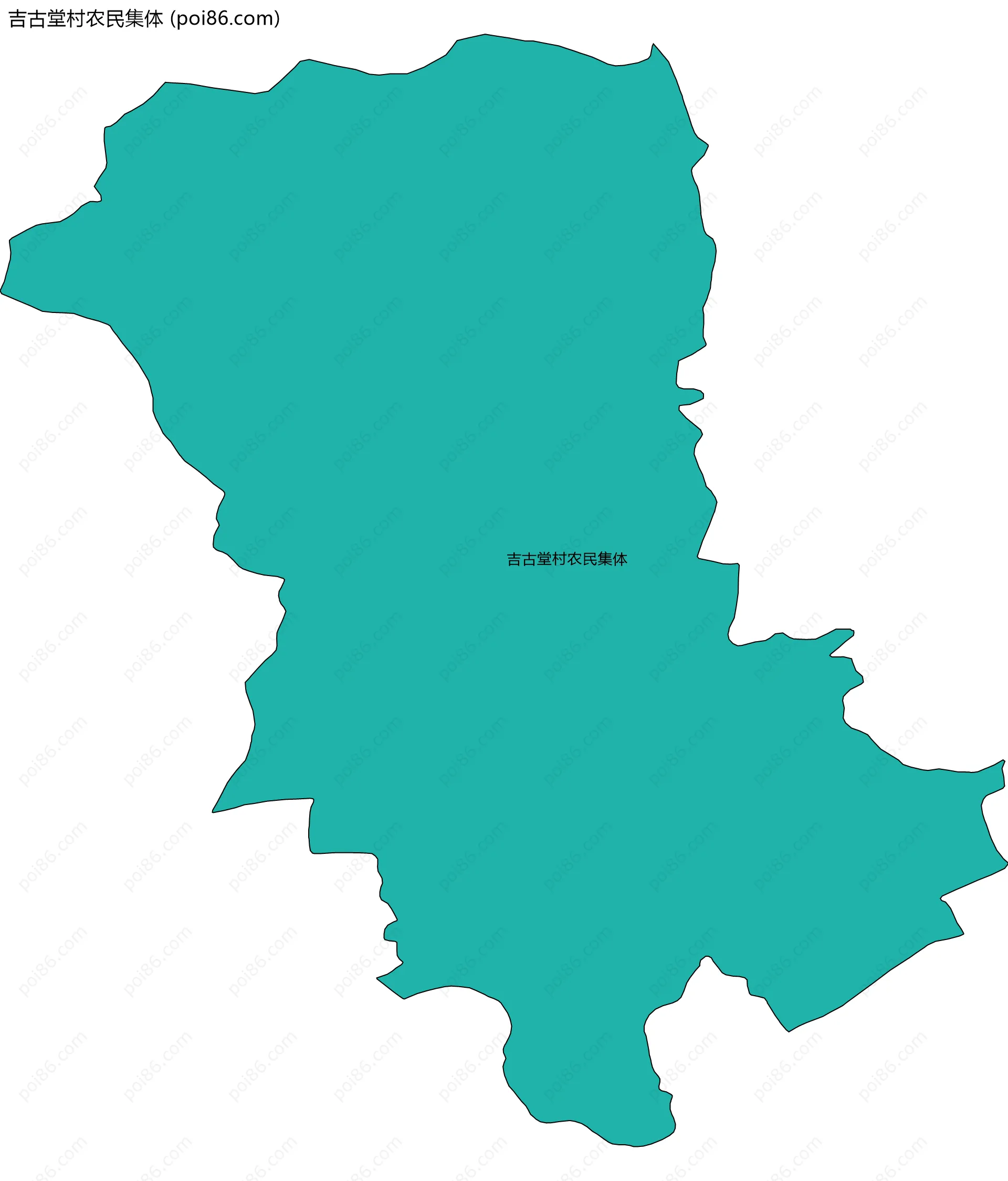 吉古堂村农民集体边界地图