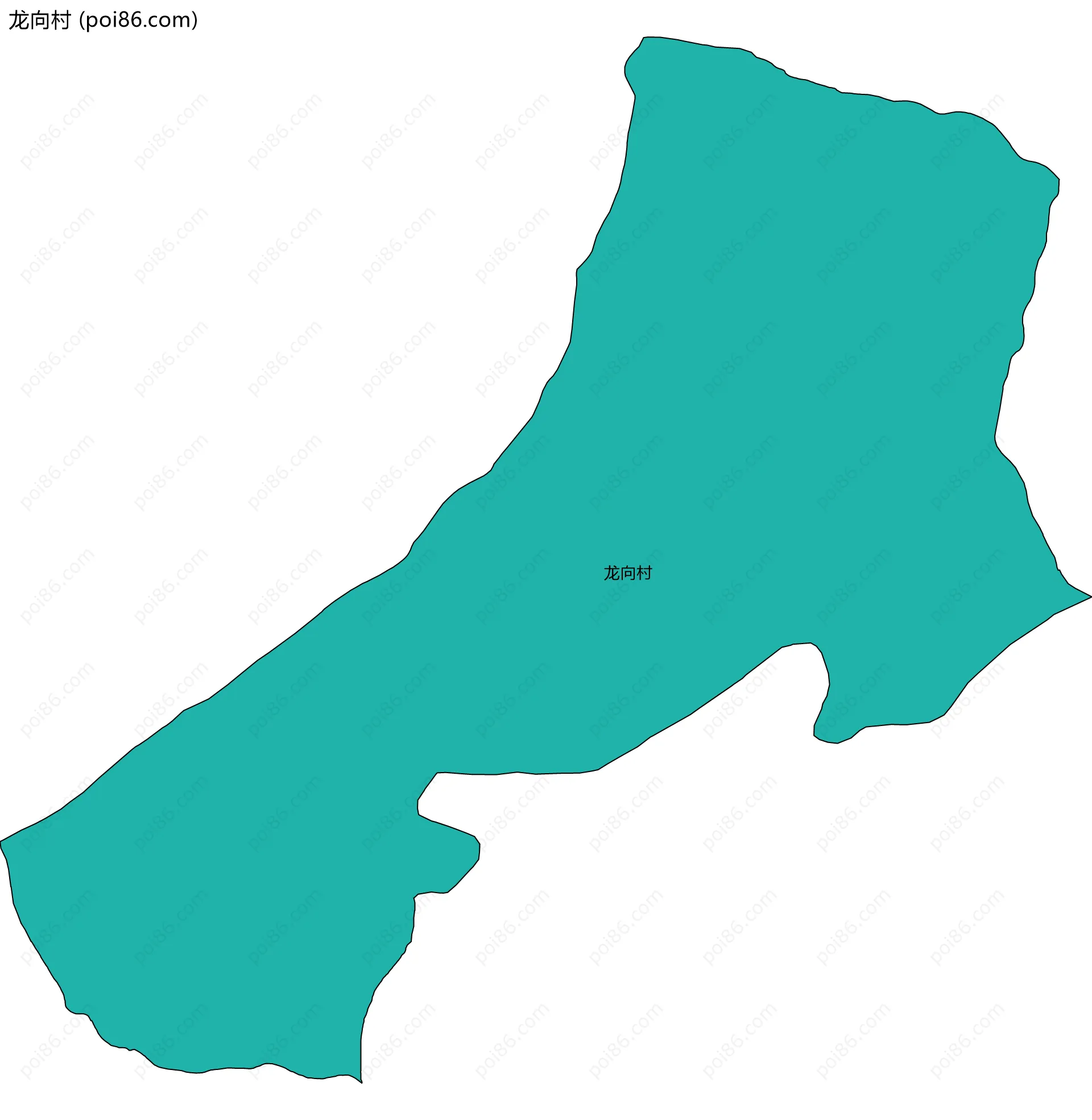 龙向村边界地图