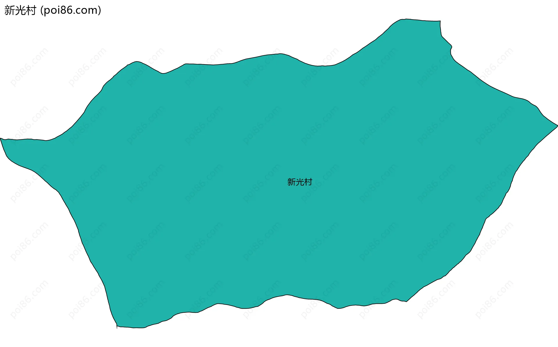新光村边界地图