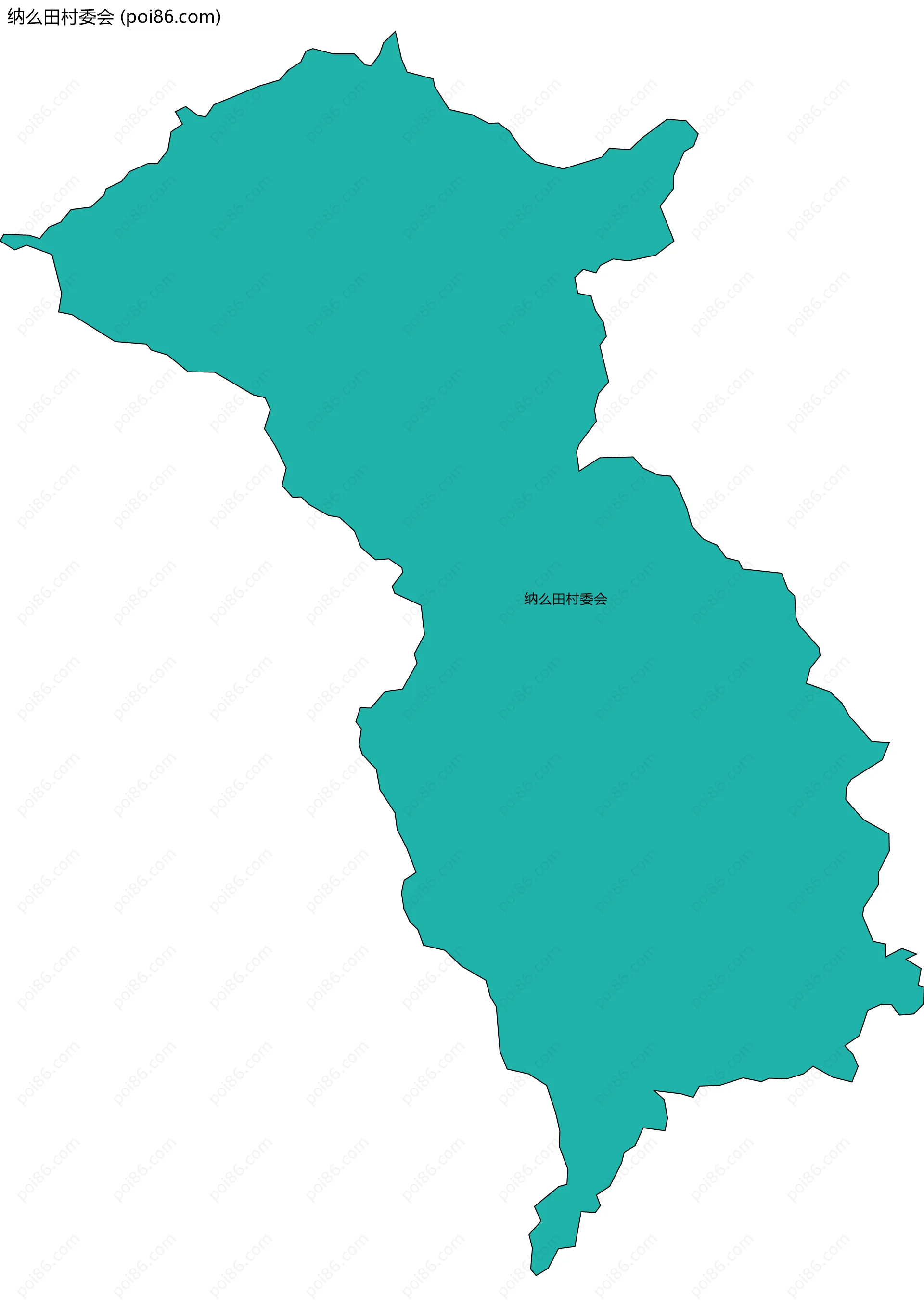 纳么田村委会边界地图