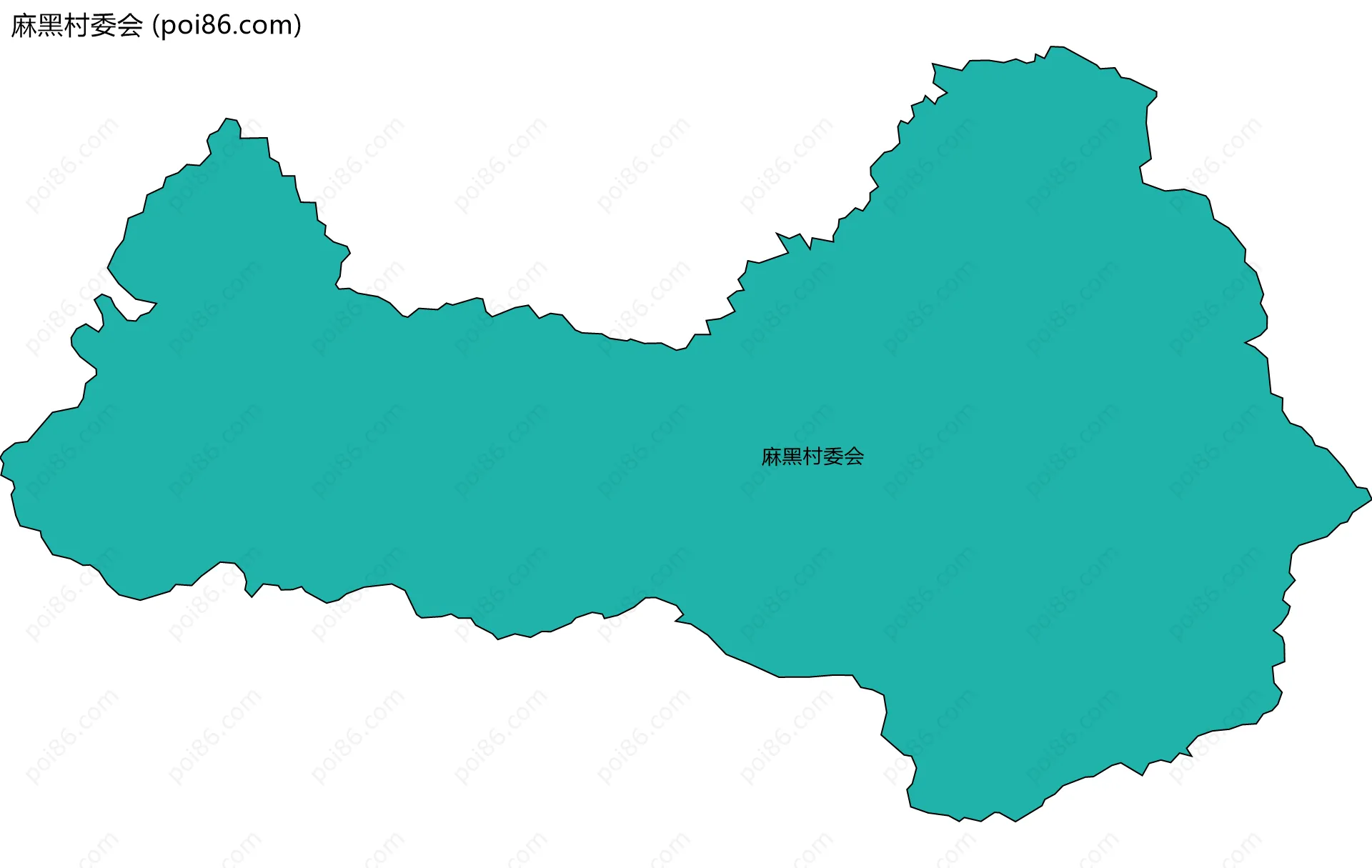 麻黑村委会边界地图