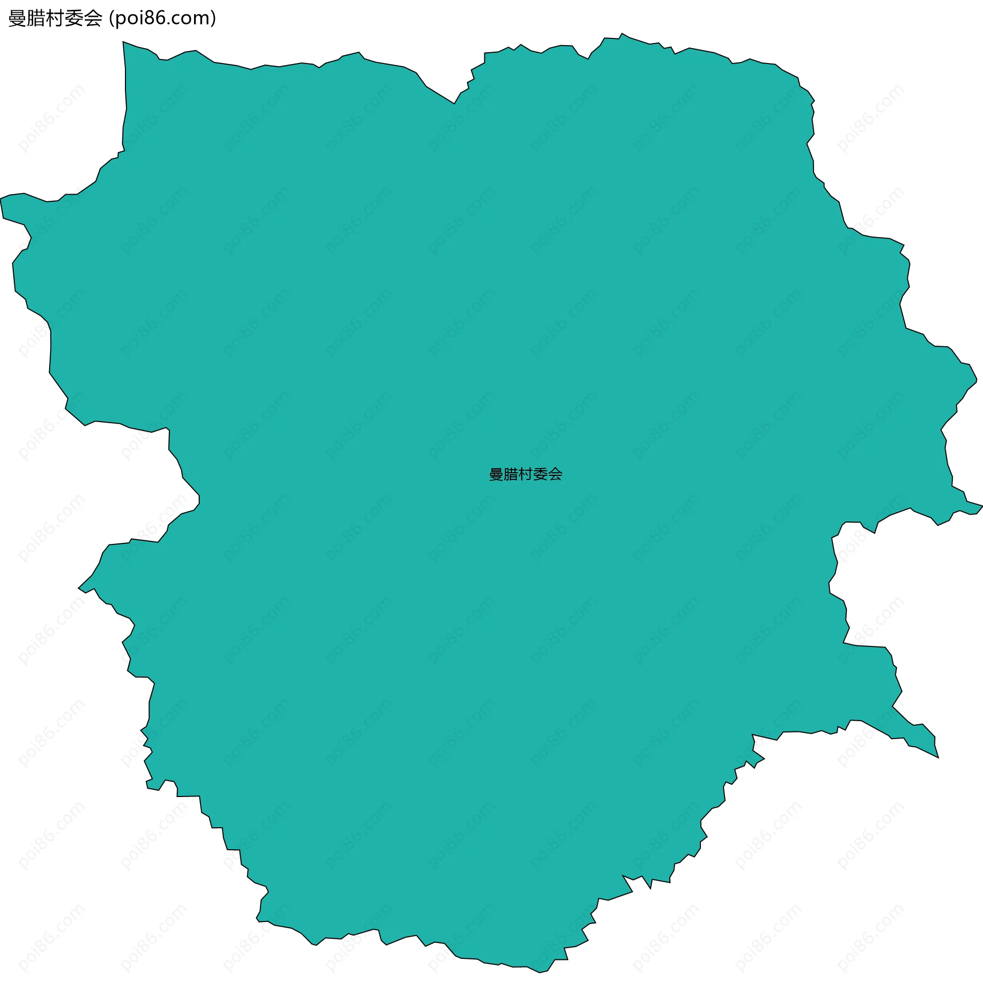 曼腊村委会边界地图